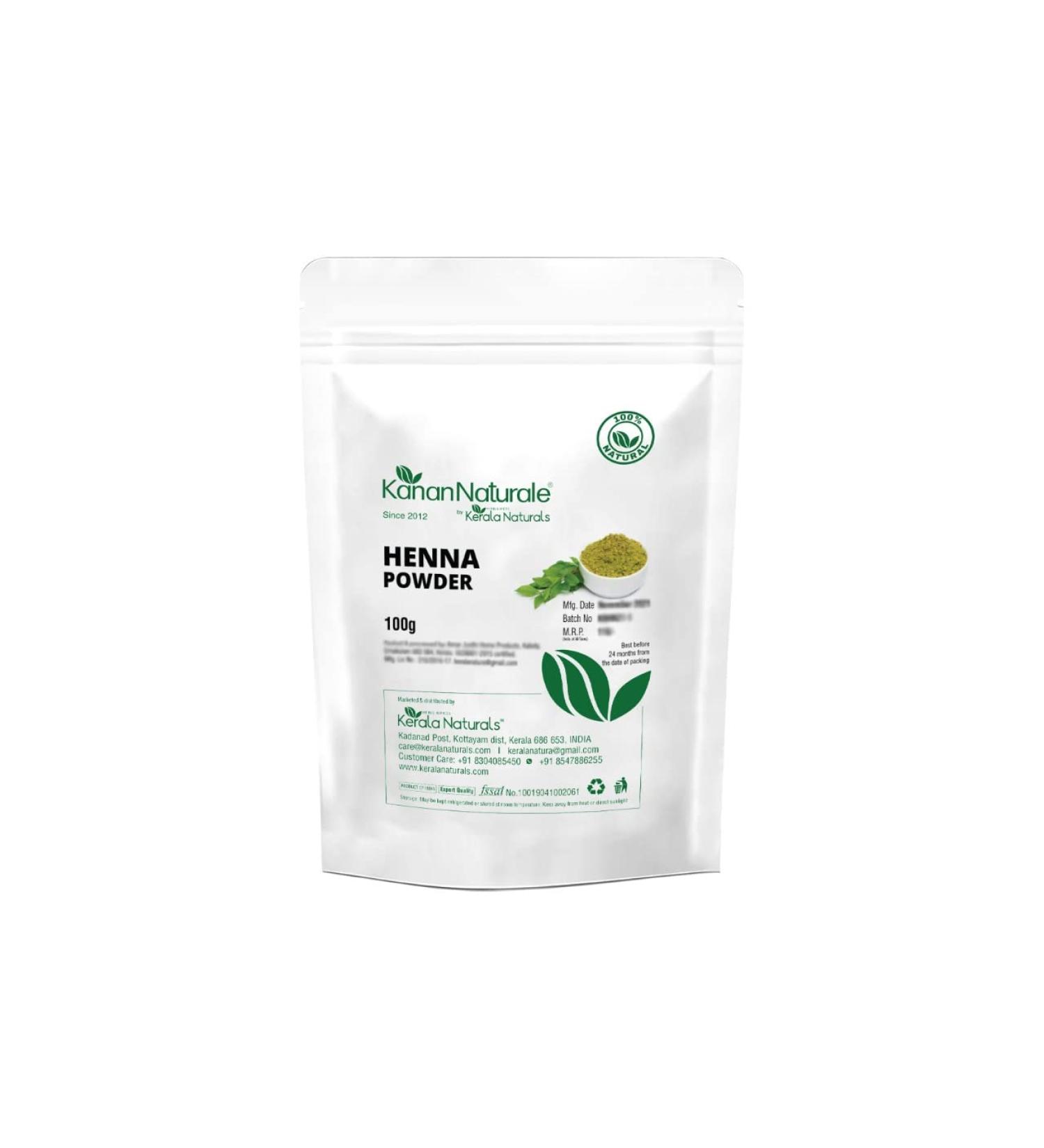 Kanan Naturale Henna Powder 100gm - Natural Hair Color & Conditioner | Pure & Natural Henna Powder - Buy Online on GoSupps.com
