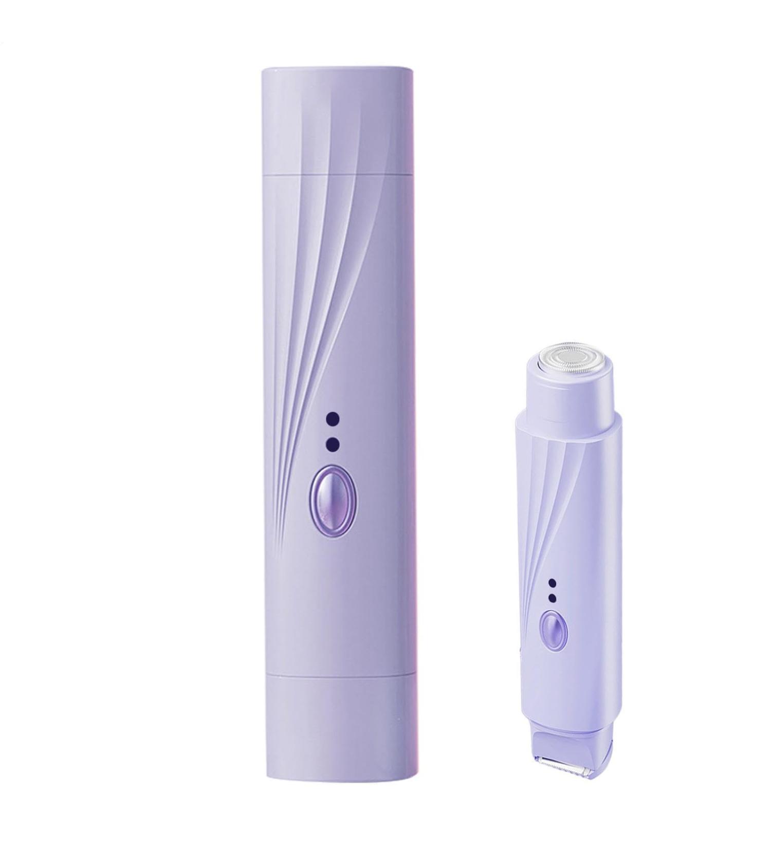 Rasoir Pour Femmes - Rasoir lectrique 2 T tes pour pilation Visage Peau Sensible Zone Bikini Jambes Aisselles limination Douceur Visage Peau Sensible Aisselles Voyage Compact Violet - Buy Online on GoSupps.com