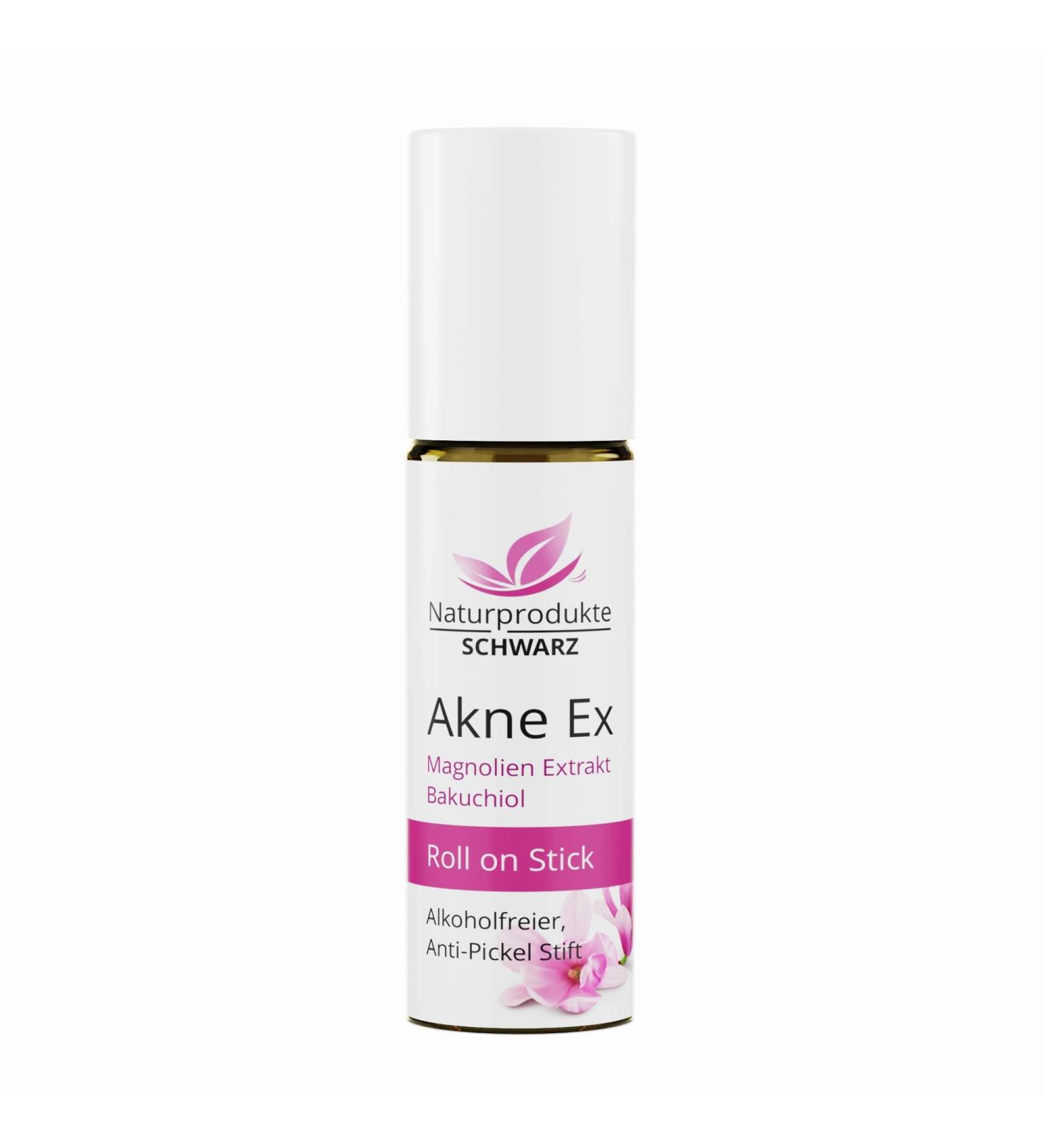  Naturprodukte Schwarz Naturprodukte Schwarz Ex Acne Pen - Magnolia Extract Bakuchiol & Tea Tree Oil for Pimples - 10ml - Buy Online on GoSupps.com