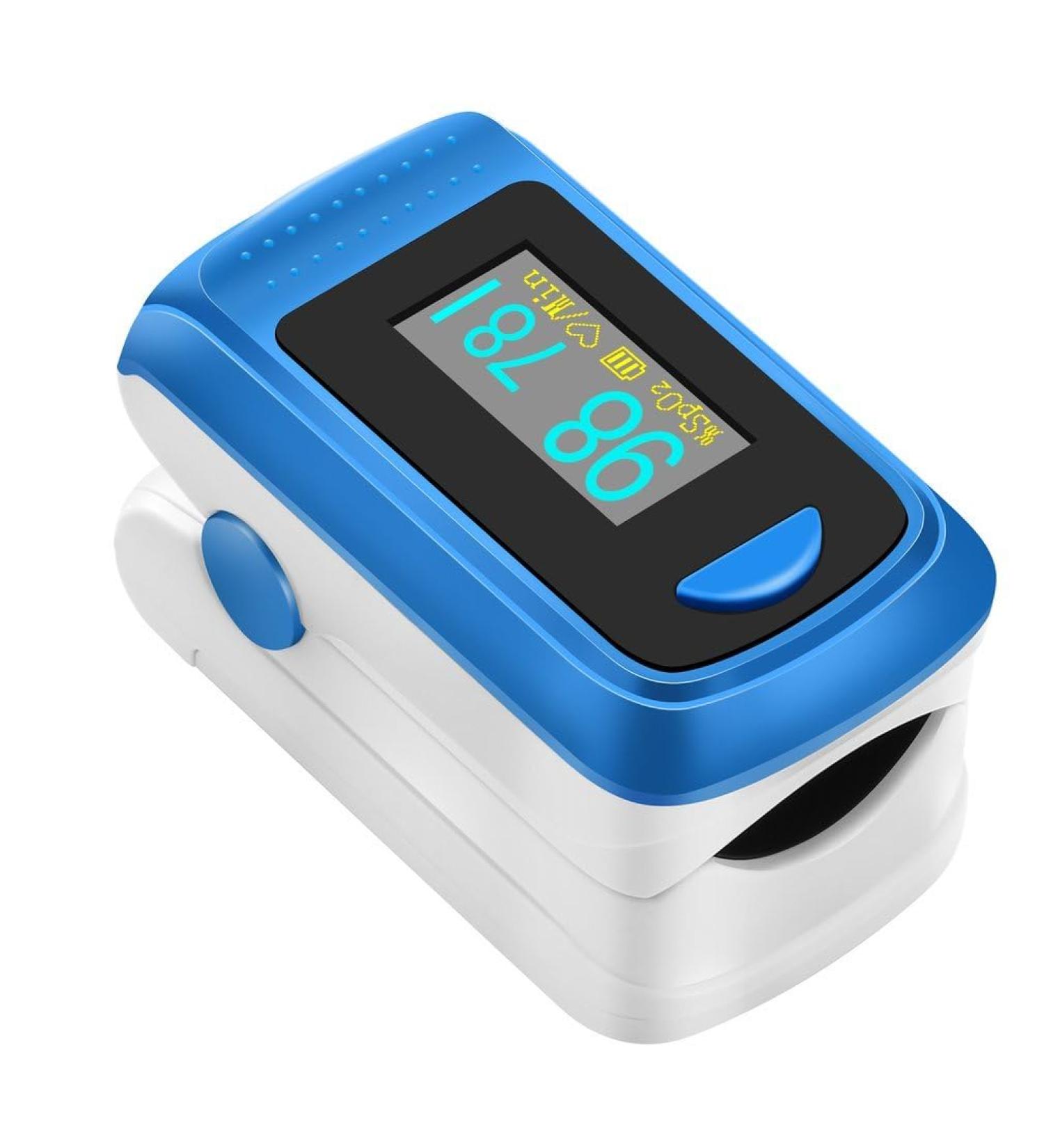 Finger Pulse Oximeter UK NHS Blood Oxygen Monitor Finger Pulse Saturation Oximeters Fingertip Portable Oximetry for Athletes Adults Kids with Lanyard - Buy Online on GoSupps.com