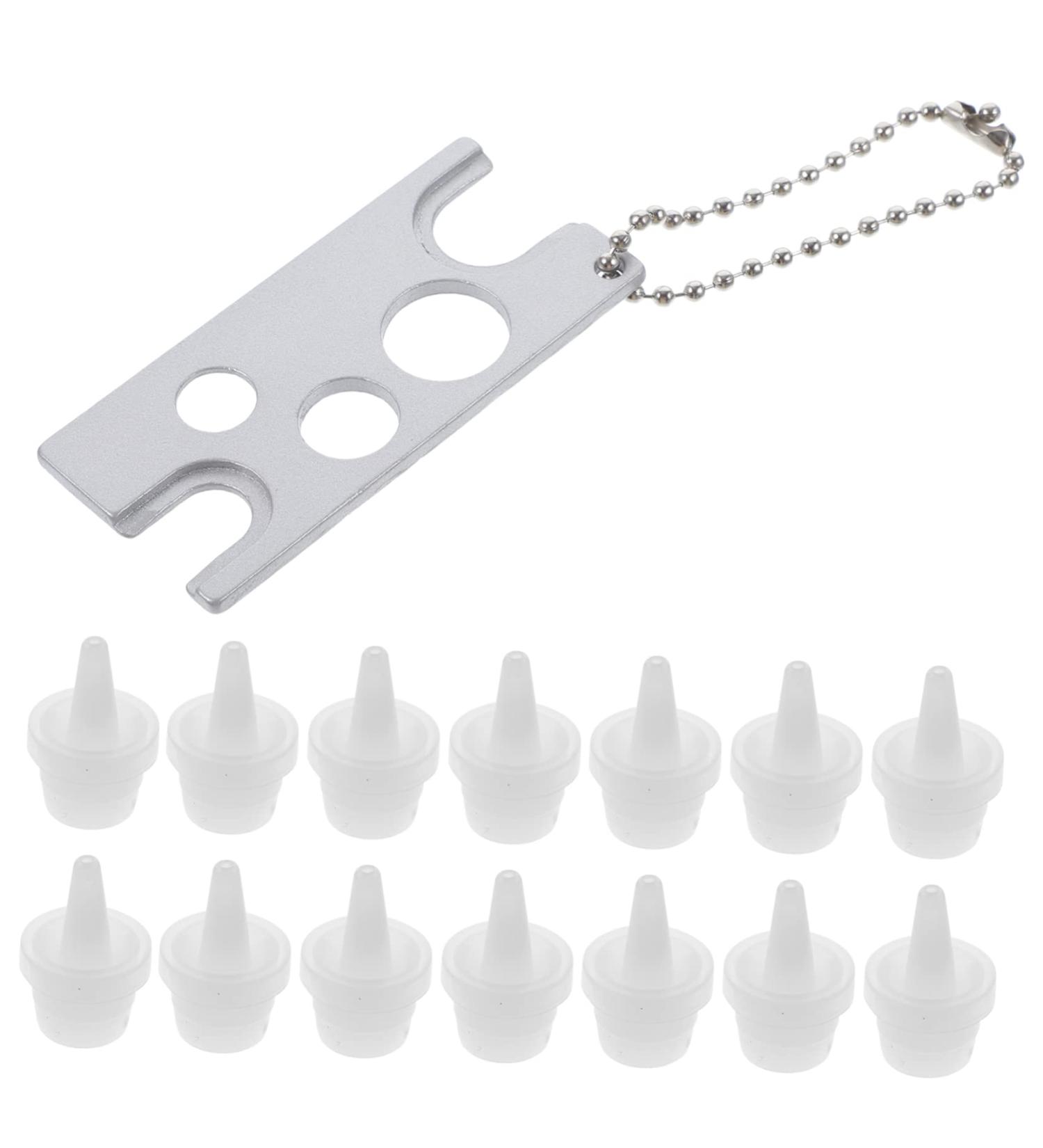 minkissy 1 Set Grafting Eyelash Tool Eyelashes Remover for Extensions Eyelash Remover Lashes Glue Lash Glue Bottle Plug Glue Bottle Stoppers Lash Glue Bottle Tips Glue Bottle Removers Metal - Buy Online on GoSupps.com