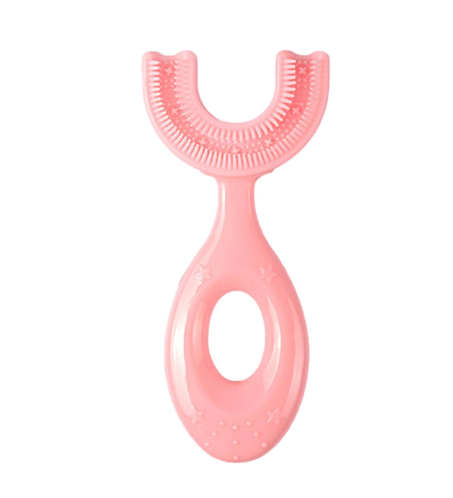 Tocafeaank U-Shaped Children's Toothbrush | 360-Degree Food-Safe Silicone | Soft Hand Design for Ages 6-12 - Buy Online on GoSupps.com