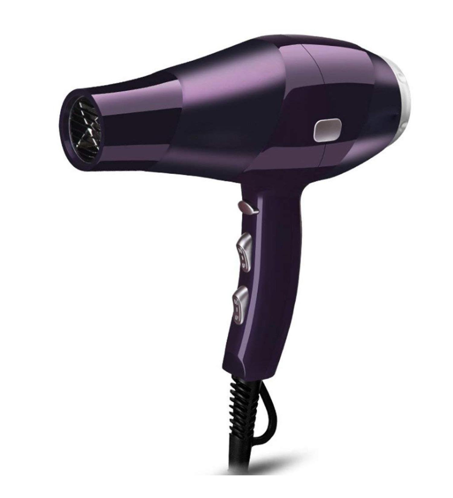 ADITAM Professional Ionic Hair Dryer Powerfulsalon Blow Dryer Negative Ions Dc Motor Cool Shot Button Hairdryer Settings with Concentrator Nozzle/Purple Double The Comfort - Buy Online on GoSupps.com