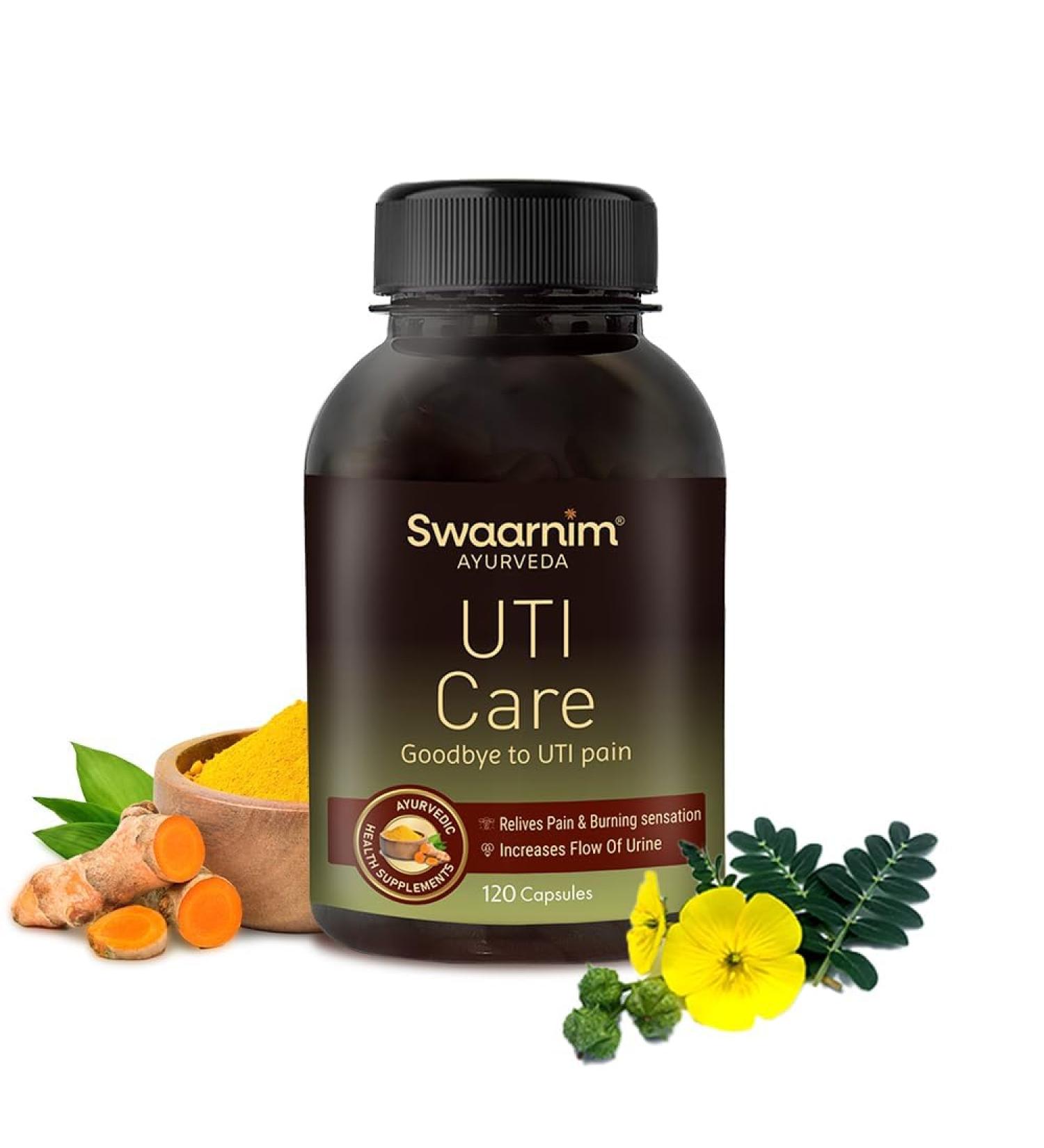 UTI Care | Ayurvedic Women s Health Supplements | 100% Natural & Gluten-Free | 120 Capsules - Buy Online on GoSupps.com