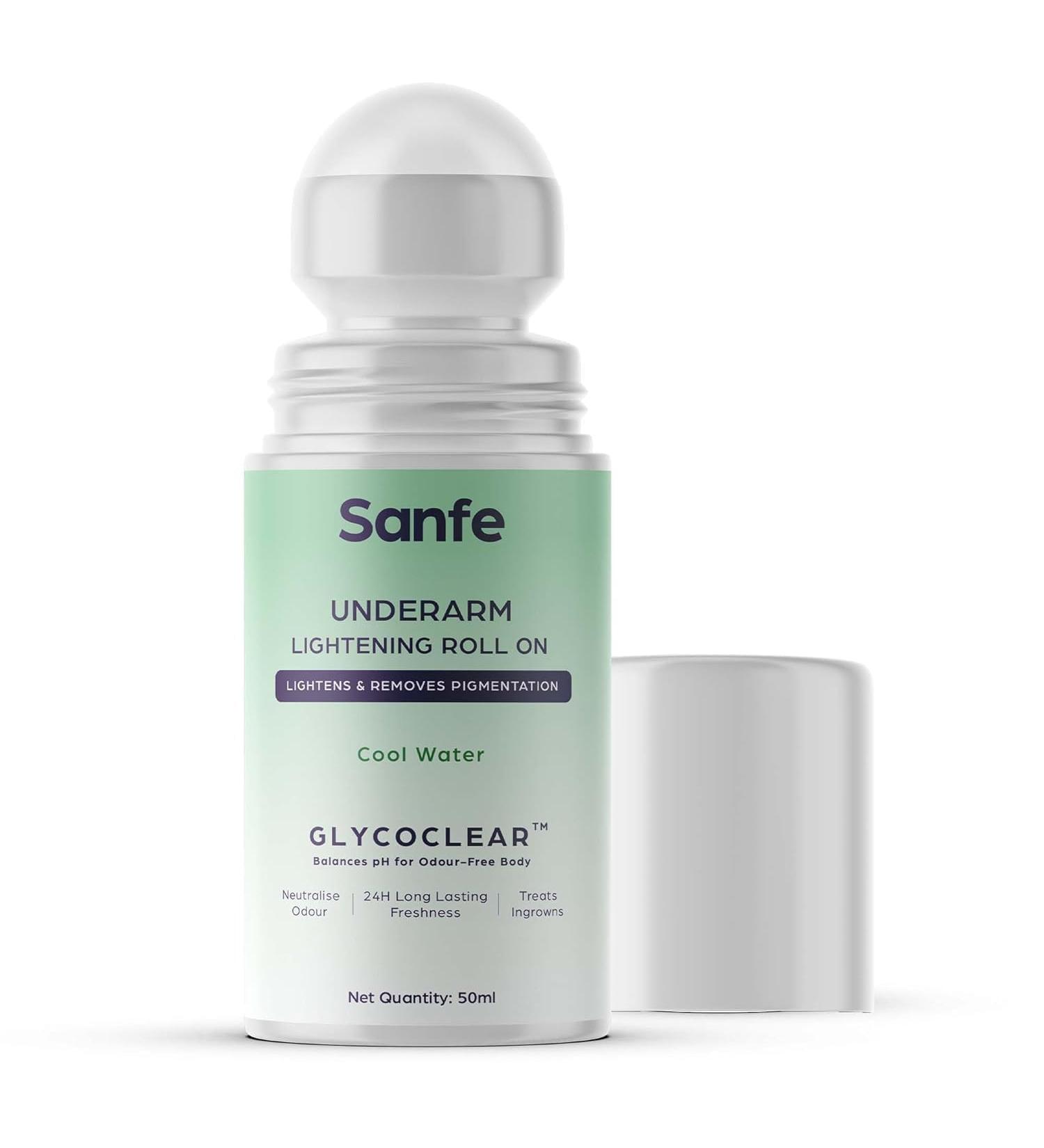 Underarm Lightening Roll-On | 5% AHA Glycolic & Salicylic Acid | Pigmentation Removal | Deodorant for Men & Women | Glycoclear Technology - Buy Online on GoSupps.com