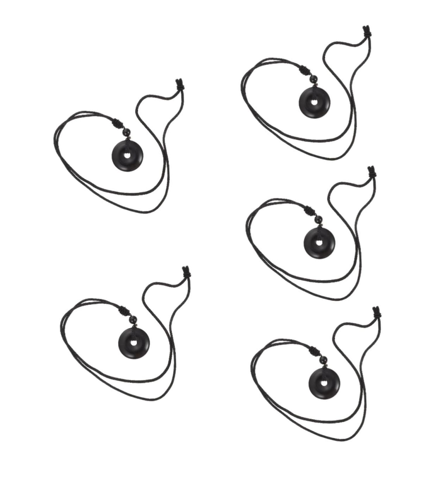 Fomiyes 5-St Necklace with Safety Buckle | Amethyst Stone Neck Chain for Women & Men | Portable Protection Jewelry - Buy Online on GoSupps.com