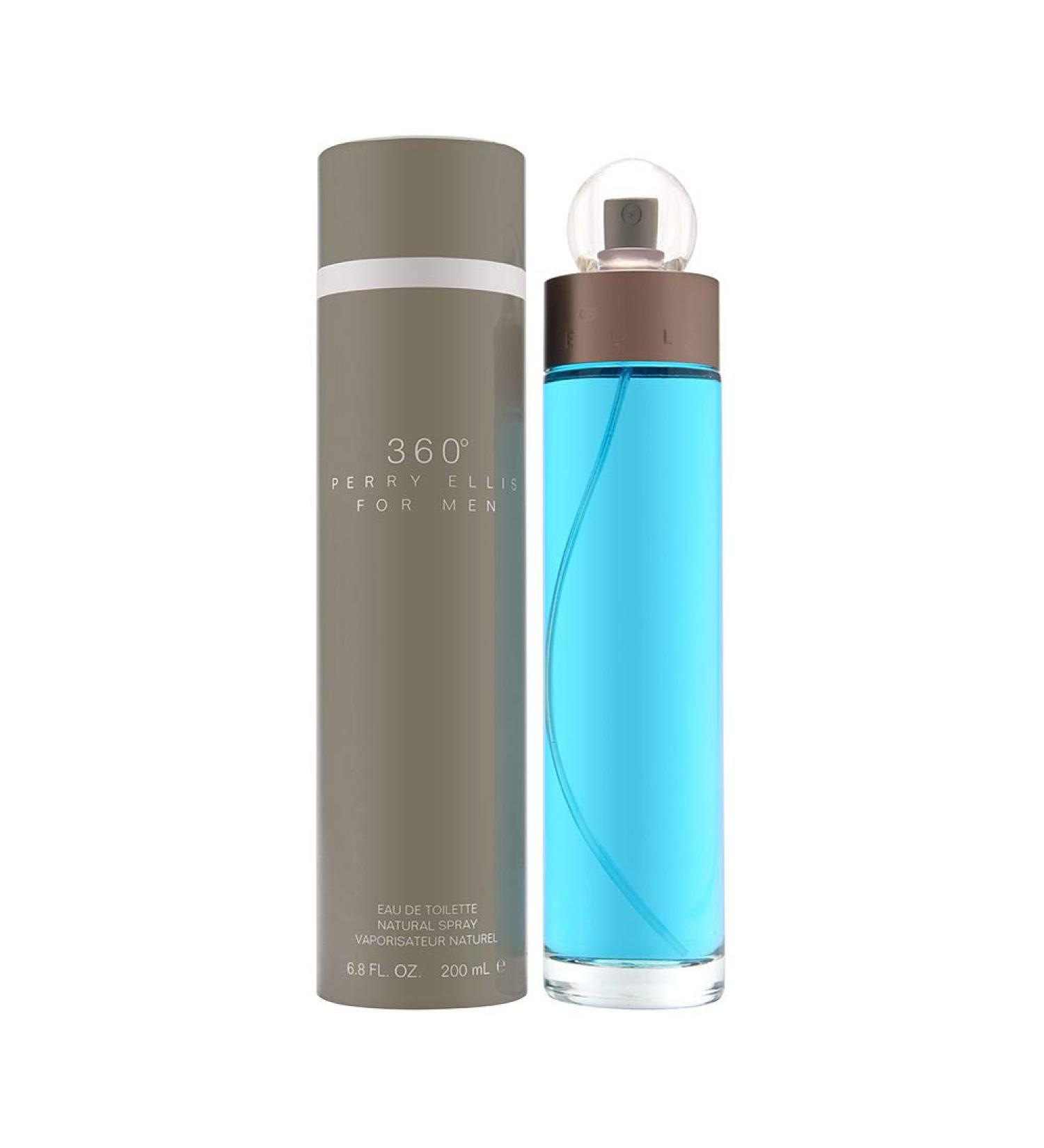 Perry Ellis 360 For Men Eau De Toilette Spray 6.7 Ounces clear Lavender 6.8 Fl Oz (Pack of 1)