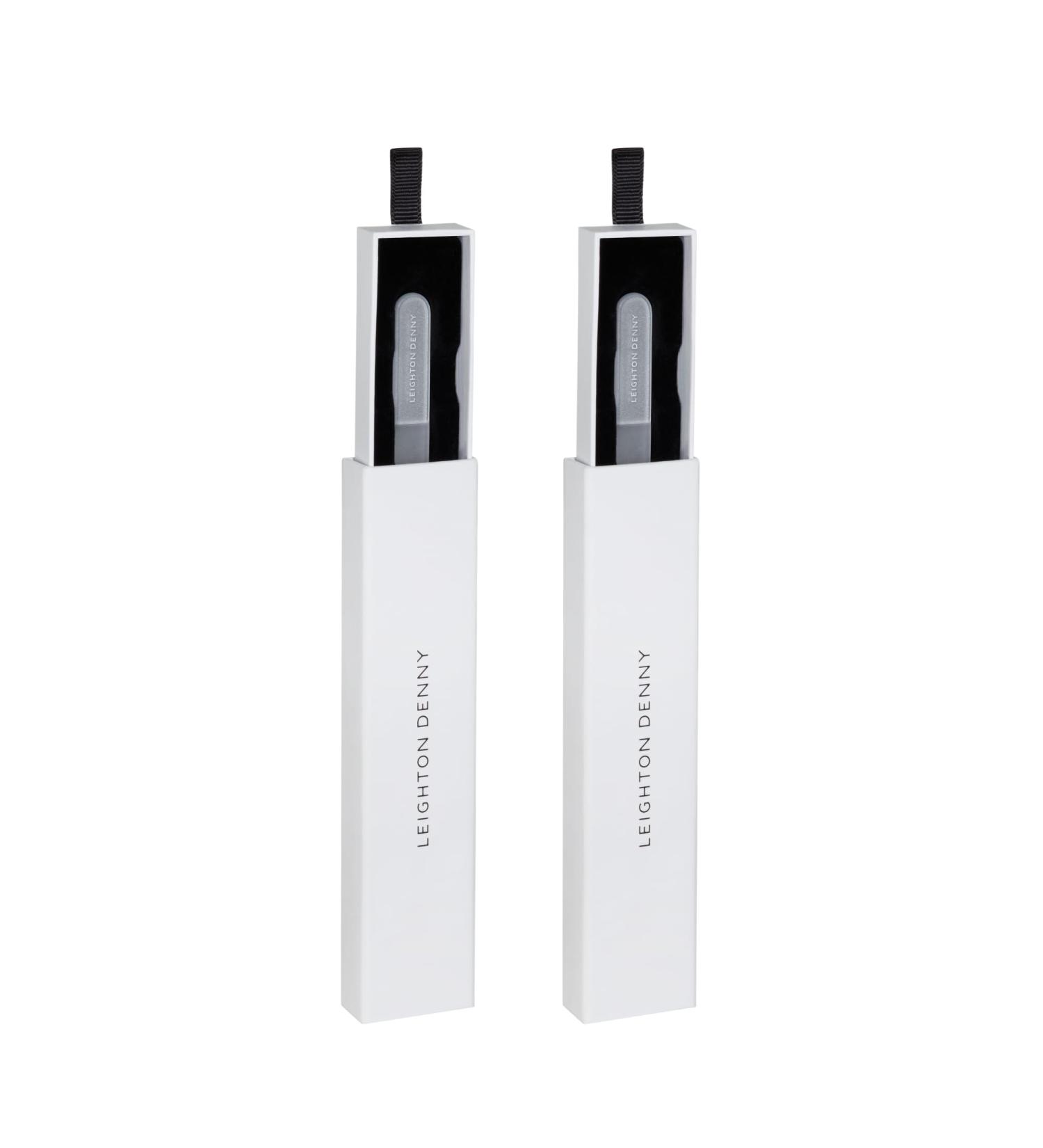 LEIGHTON DENNY Set of 2 Small Crystal Nail Files (135mm) with Cases - Buy Online on GoSupps.com