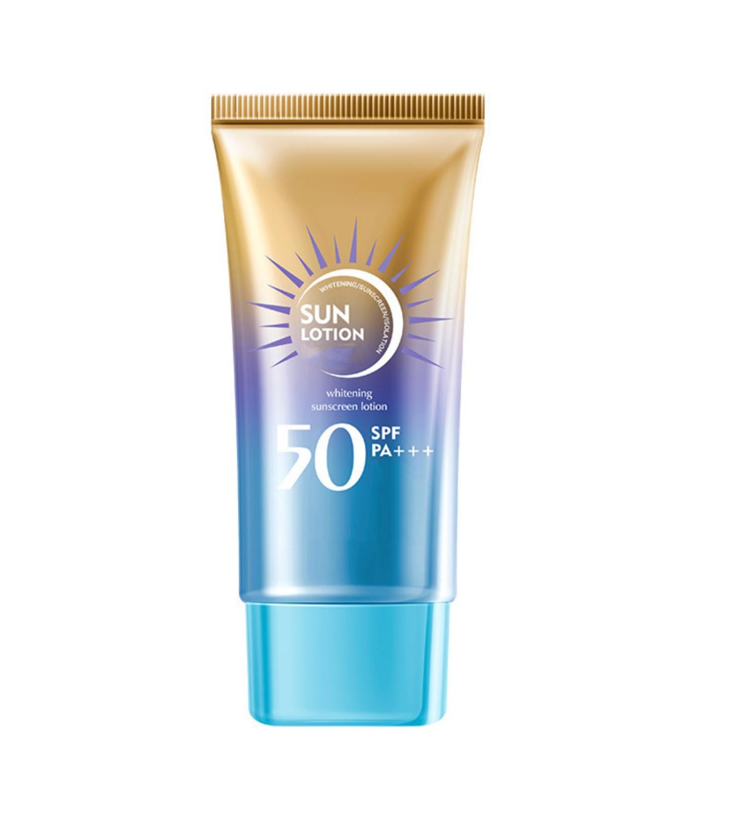 Sunscreen SPF 50 - Sun Cream SPF 50 With Three-in-one effect - Suncream Factor 50 For Face And Body - SPF 50 Face Moisturiser - Sun Lotion For UVA & UVB - Water & Sweat Resistant - Buy Online on GoSupps.com