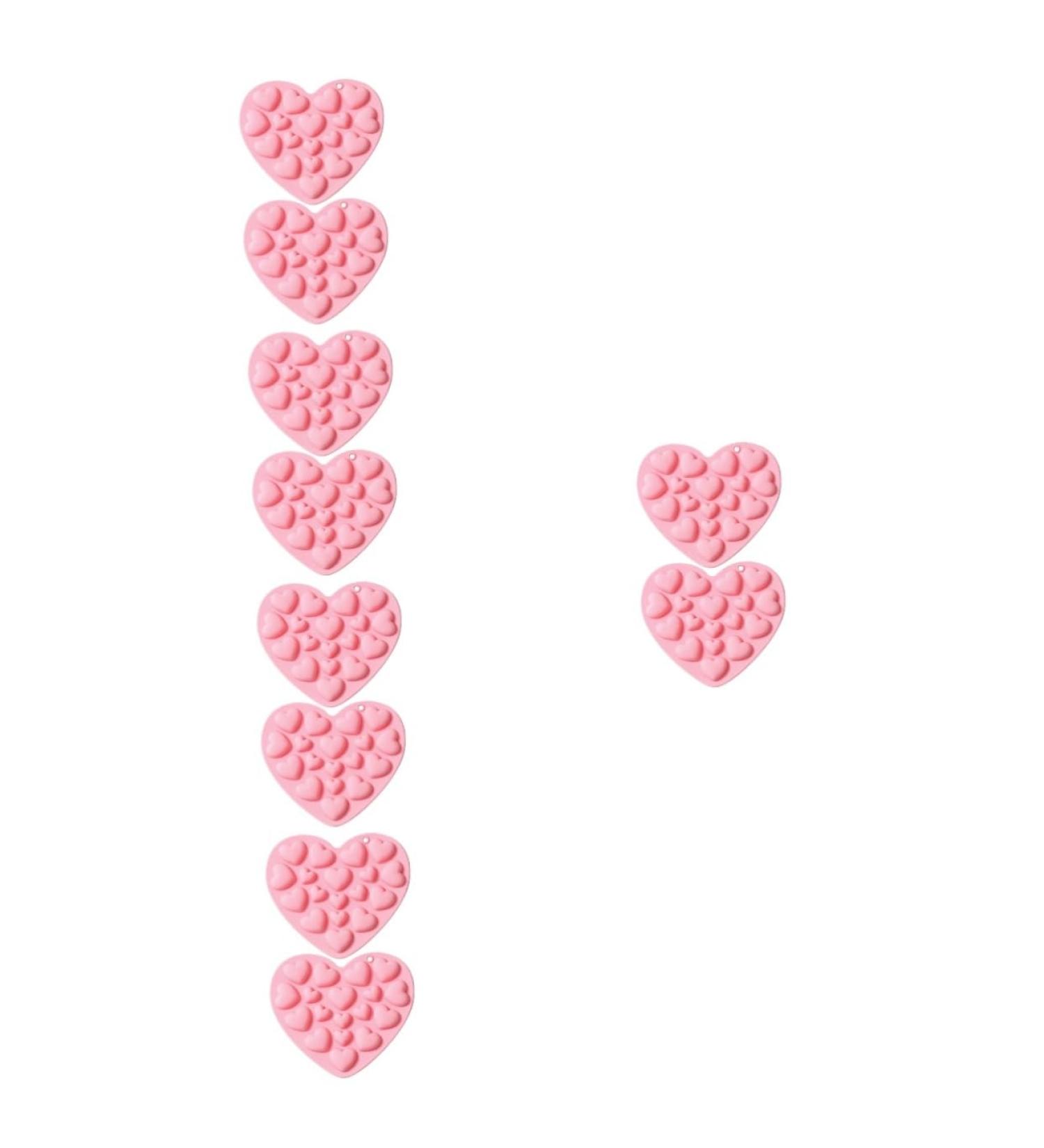 Milisten 10 Pcs Mold Christmas Candy Pride Cape Heart Decor Candy Decor Candy Chocolate Baking Accessories Non- Stick Baking Tool Christmas Decor Biscuit Food Grade Silicone Fondant Cake 17.1x15.1cmx5pcs Pinkx5pcs - Buy Online on GoSupps.com