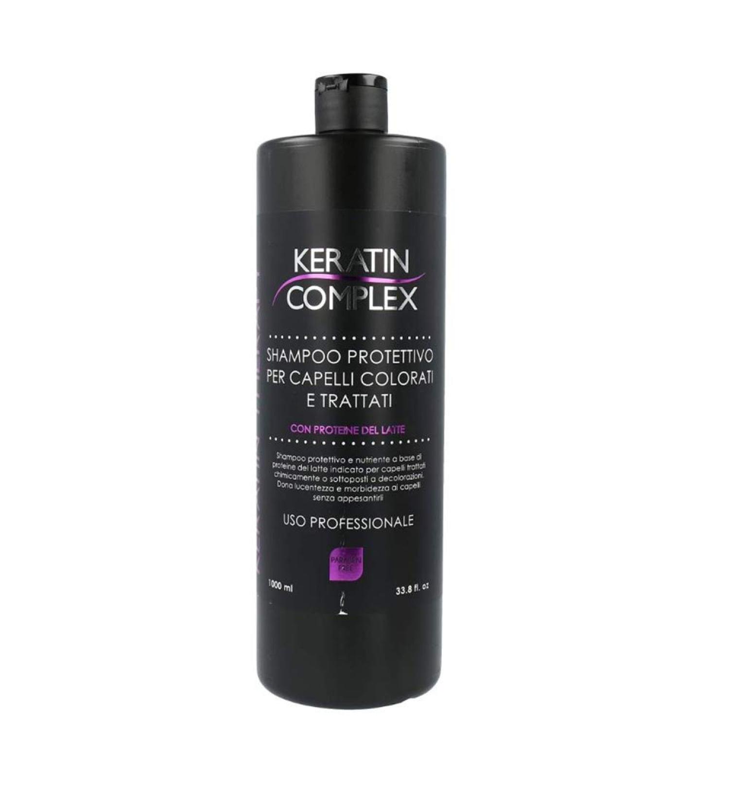 MILUET KERATIN COMPLEX protective shampoo for colored and treated hair 1000ml CB76