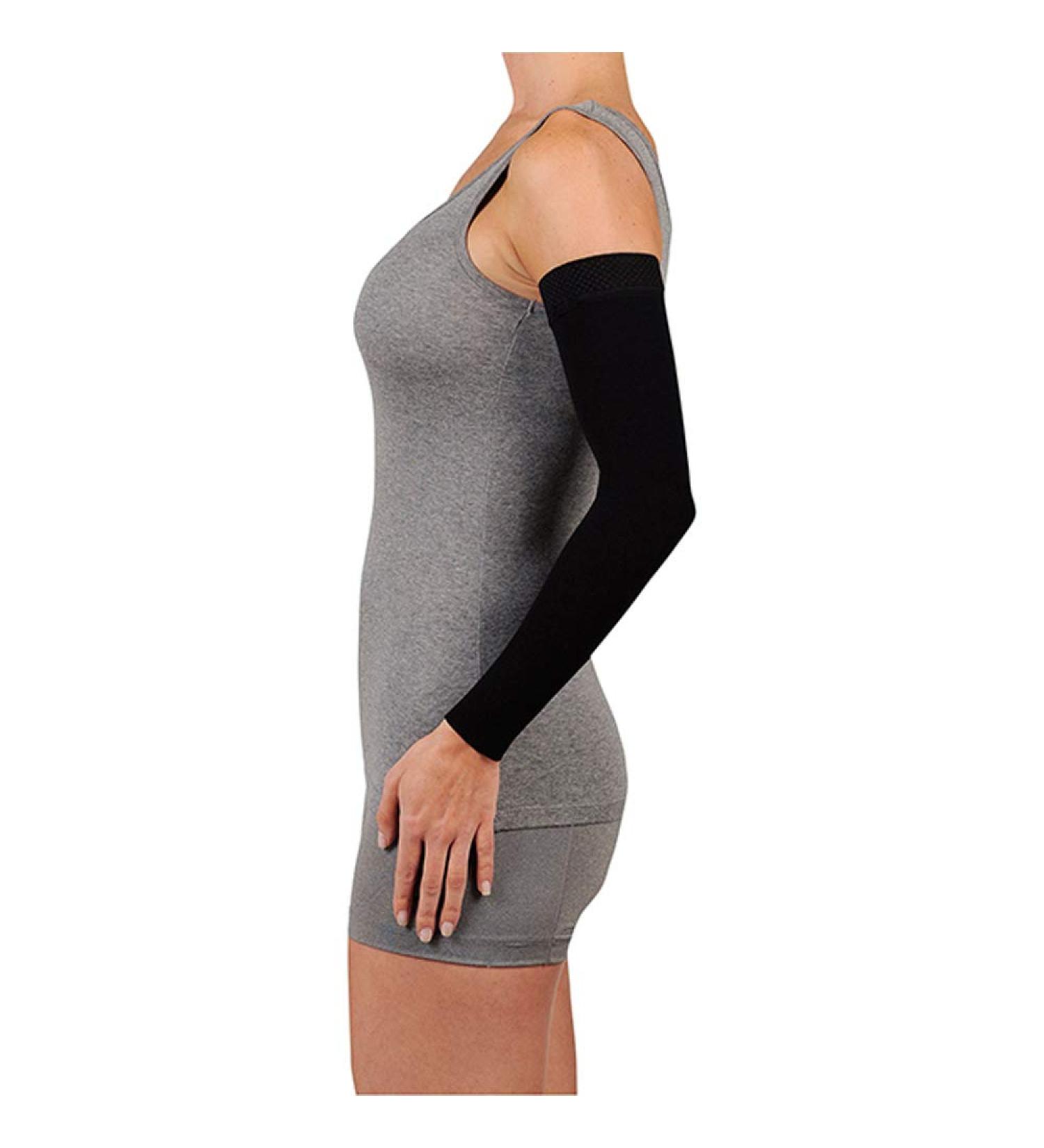 Juzo Soft 2000 15-20 mmHg Max Arm Sleeve with Silicone Band on the Top for Women White Max. 4 (IV) Black 2 (II) Max