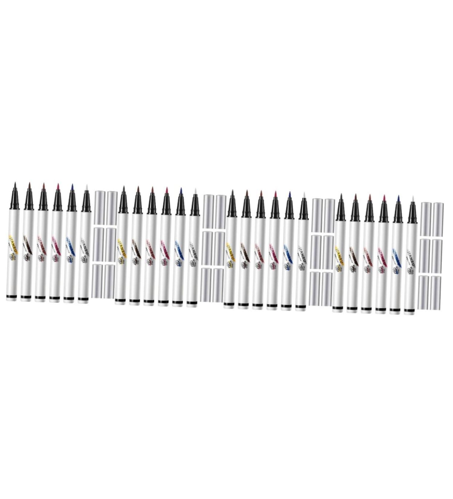 Beavorty 24 Pcs Eye Makeup Tool Red Eyeliner White Liquid Eyeliner Neon Liquid Eyeliner Miss Seal Make up Abs - Buy Online on GoSupps.com