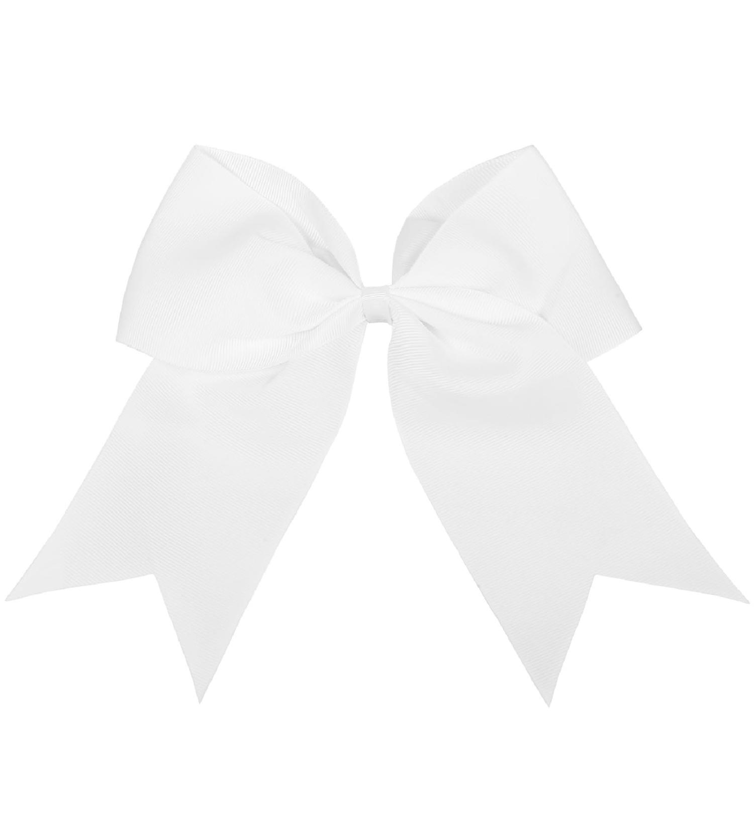 Jumbo Cheer Bows White Hair Bow Clips 8 Inch Big White Bows for Girls Hair Women Cheerleading Bows Softball Team Bows Cheerleader Hair Bows for Halloween Costumes Festivals Birthdays Photoshoots - Buy Online on GoSupps.com