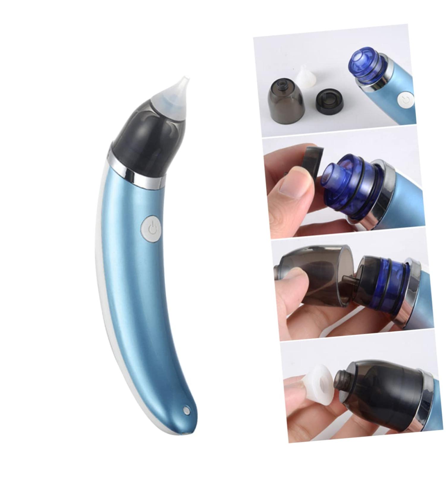 Electric Nasal Aspirator for Babies - ToddMomy Newborn Nose Cleaner Tool in Blue - Buy Online on GoSupps.com