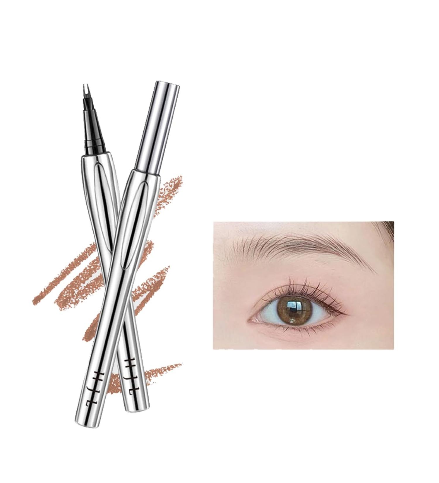 Waterproof Eyebrow Pencil - Effortless Natural Brows with 2 Micro-Fork Tip in Mysterious Gray Brown | International Shipping - Buy Online on GoSupps.com