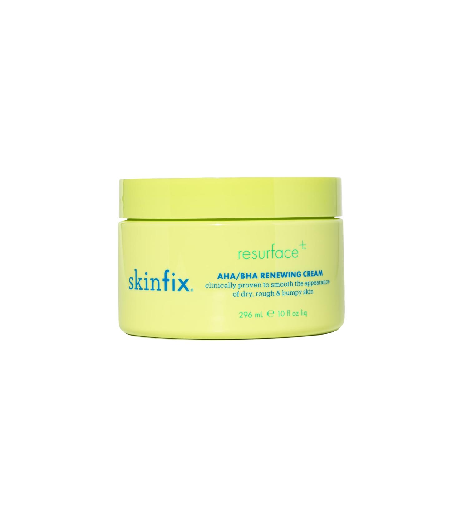 Skinfix Resurface+ AHA/BHA Renewing Cream - Exfoliating & Moisturizing Body Cream for Rough Bumpy Skin | 10 Fl Oz - Buy Online on GoSupps.com