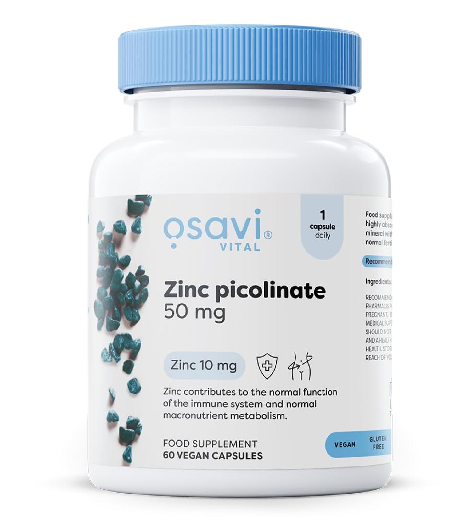 OSAVI Osavi Zinc Picolinate 50mg - 60 vegan caps