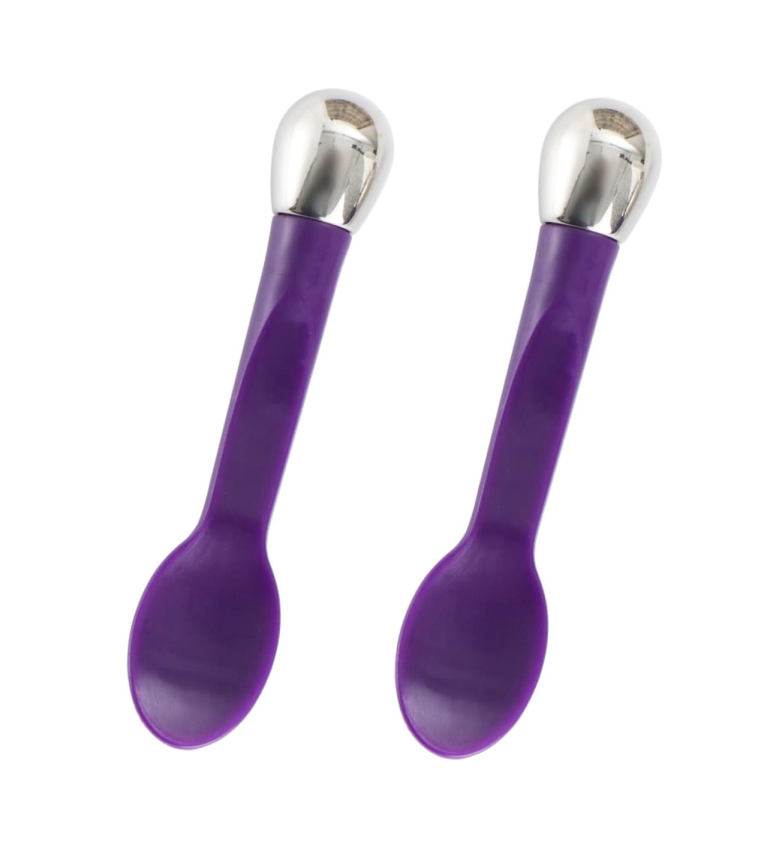 2pcs Skin Care Tools Set - Mini Makeup Spoon & Eye Massager | Beauty Scoop & Face Mask Spoon for Flawless Skin - Buy Online on GoSupps.com
