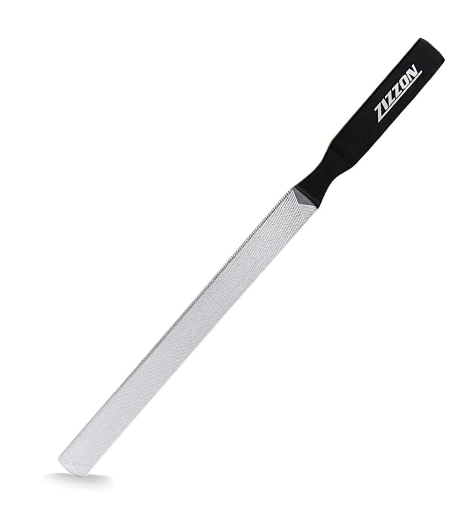 ZIZZON Stainless Steel Nail File - 4 Sides 7 Inch Length | Durable & Portable Nail Care Tool for All Nail Types - Buy Online on GoSupps.com