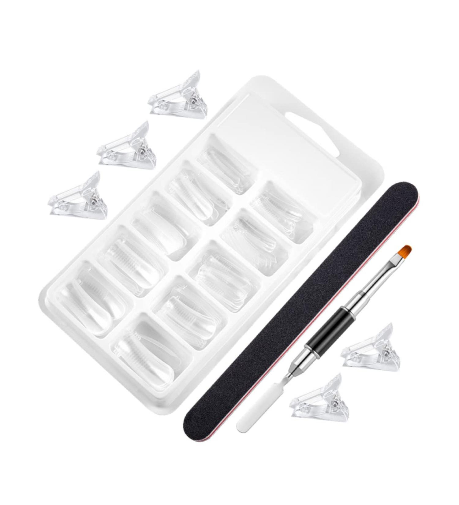 Beavorty 1 Set nail extension set False Nail Tips DIY nail art tool nail molds fake nail tips picker Fake Nails clear nail gel Manicure Extending Nails with scale Nail piece plastic 17.8x1.2cm As Shown - Buy Online on GoSupps.com