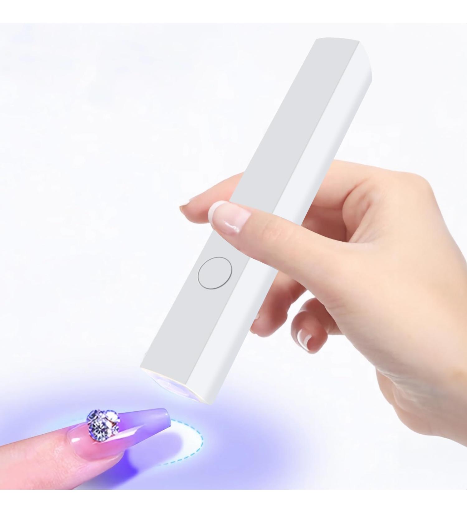 CGBE Mini UV Nail Lamp - Portable 3W LED Nail Dryer for Gel Polish | 20s/60s Timer | Ideal for DIY & Salon Use | USB Compatible White - Buy Online on GoSupps.com