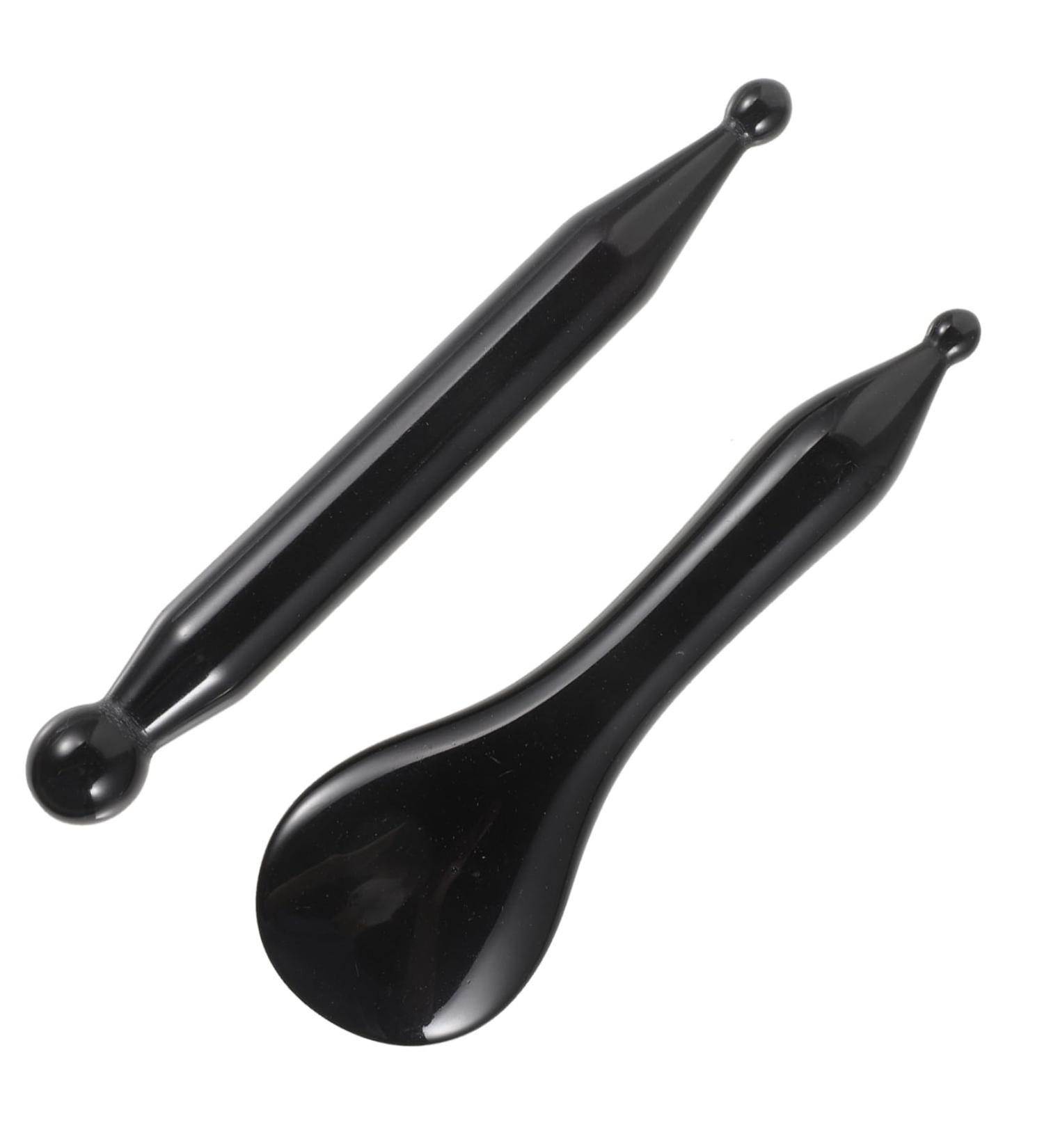 Homsfou 2-in-1 Gua Sha Body & Face Massage Tool | Acupuncture Point Stick & Beeswax Massage Device for Whole Body Relaxation | International Shipping Available - Buy Online on GoSupps.com