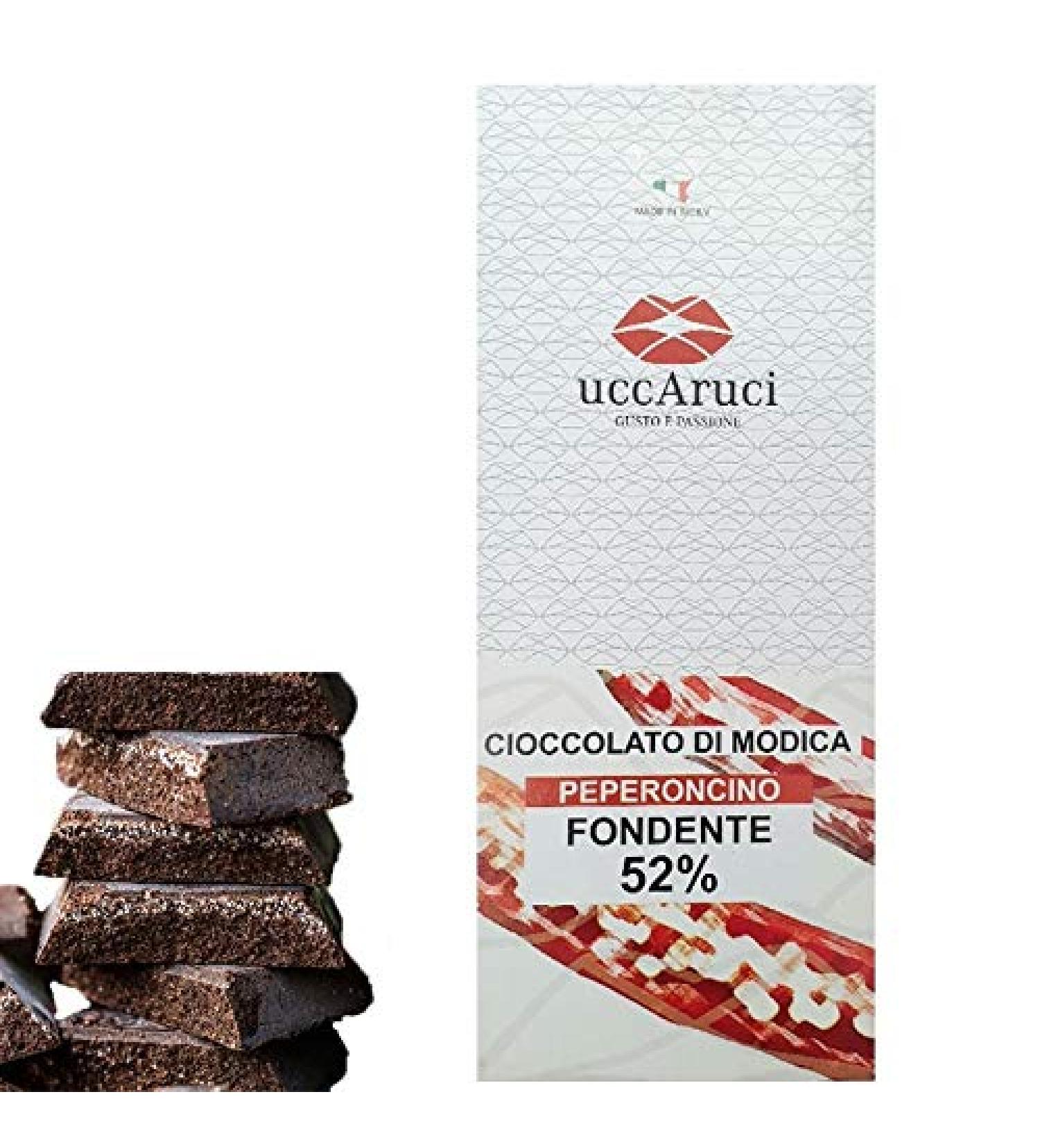 Modica Chocolate Peperoncino 100g - UCCARUCI - Offer 5 Pieces