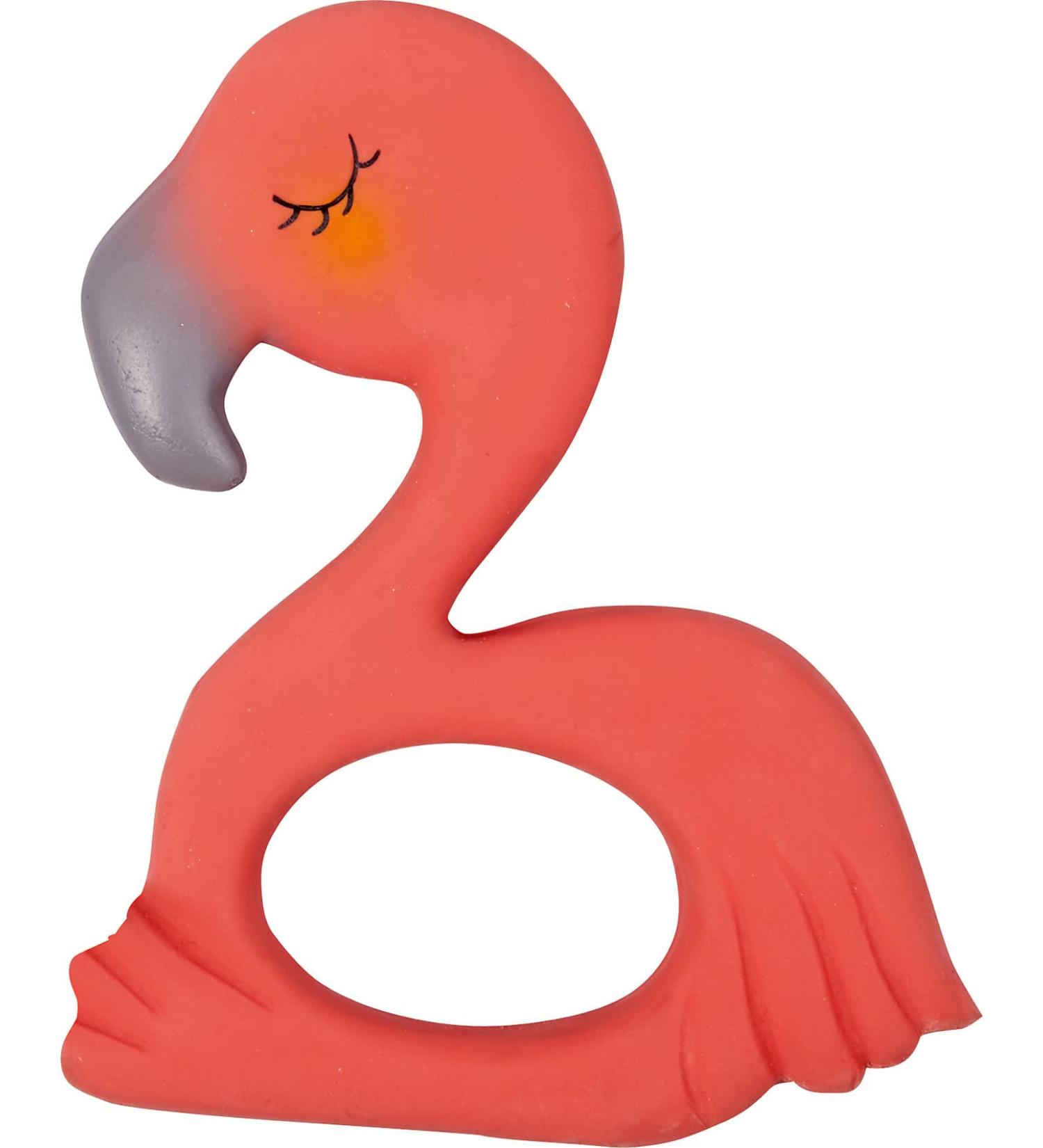 Coppenrath Verlag 16402 Teething ring made of natural rubber Flamingo Frieda BabyGl