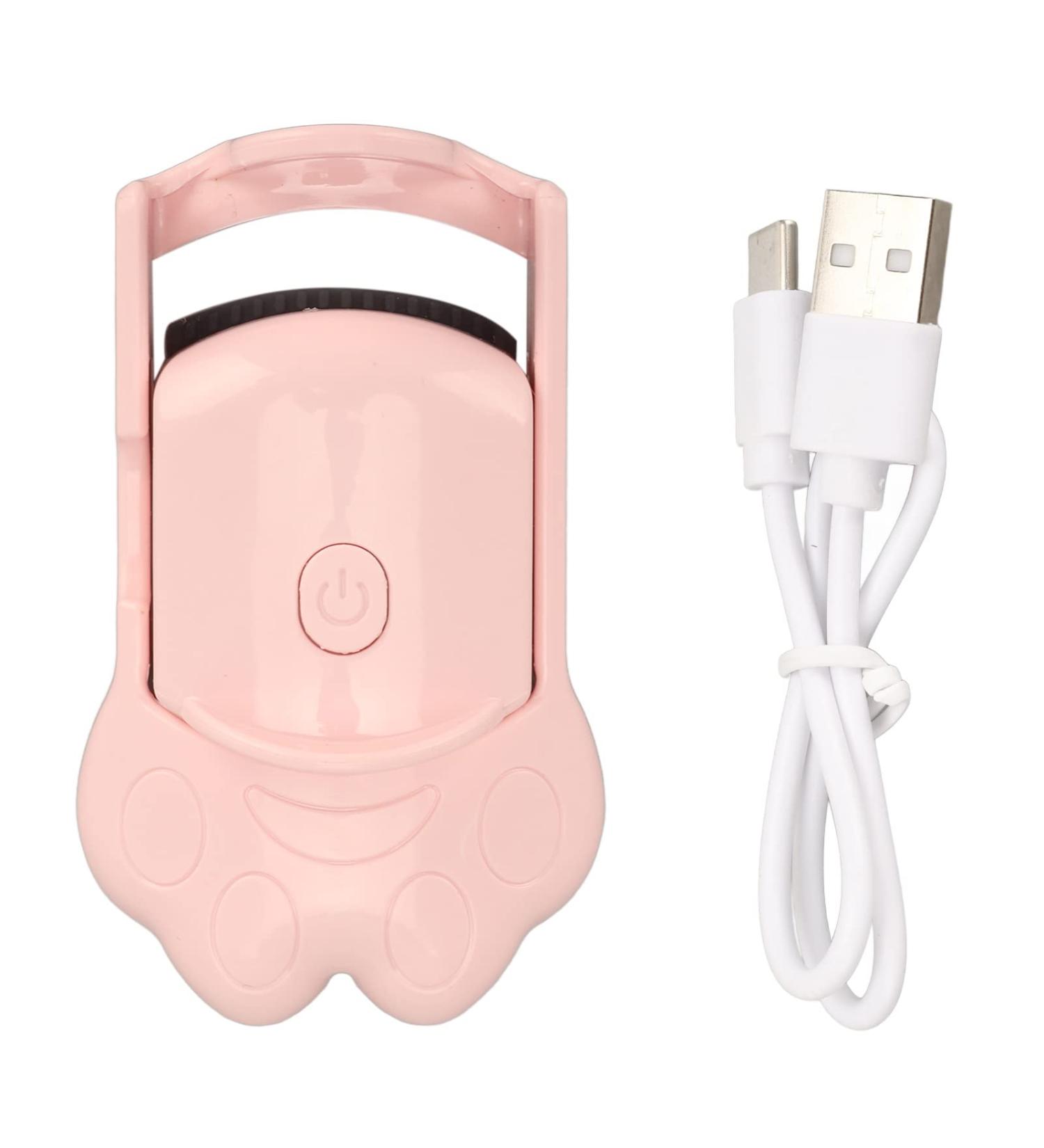 Rechargeable Heated Eyelash Curler - USB 2 Temperature Modes Long Lasting Electric Beauty Tool for Flawless Lashes - Buy Online on GoSupps.com