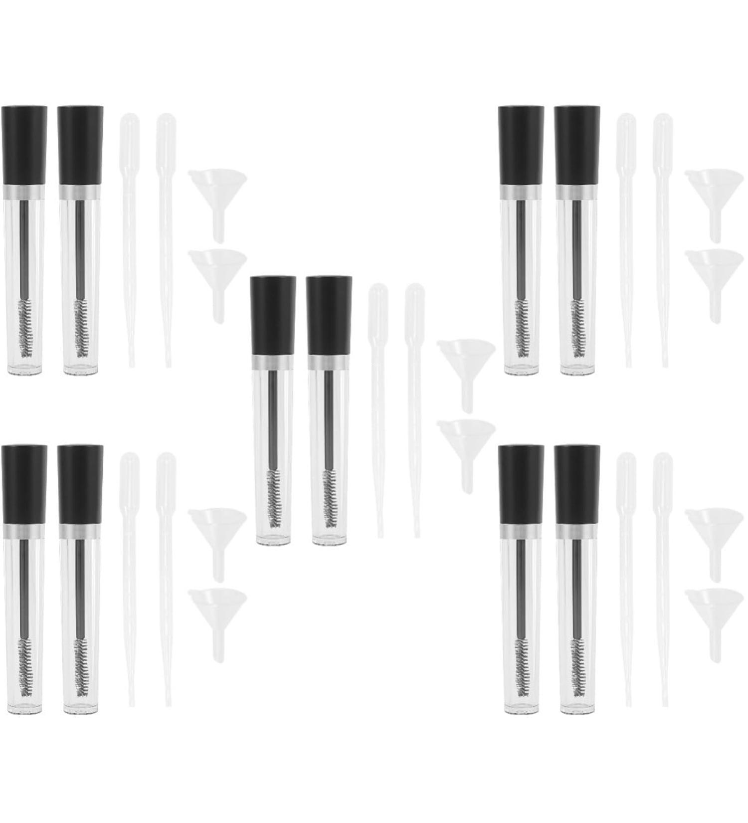  Didiseaon Didiseaon 10 Sets Clear Eyelash Mascara Cream Eyelash Cream Container Bottle with Funnel Clear Mascara Travel Bottle Clear Eyelash Cream Bottle Eyelash DIY Kit Liquid Eyeliner - Buy Online on GoSupps.com