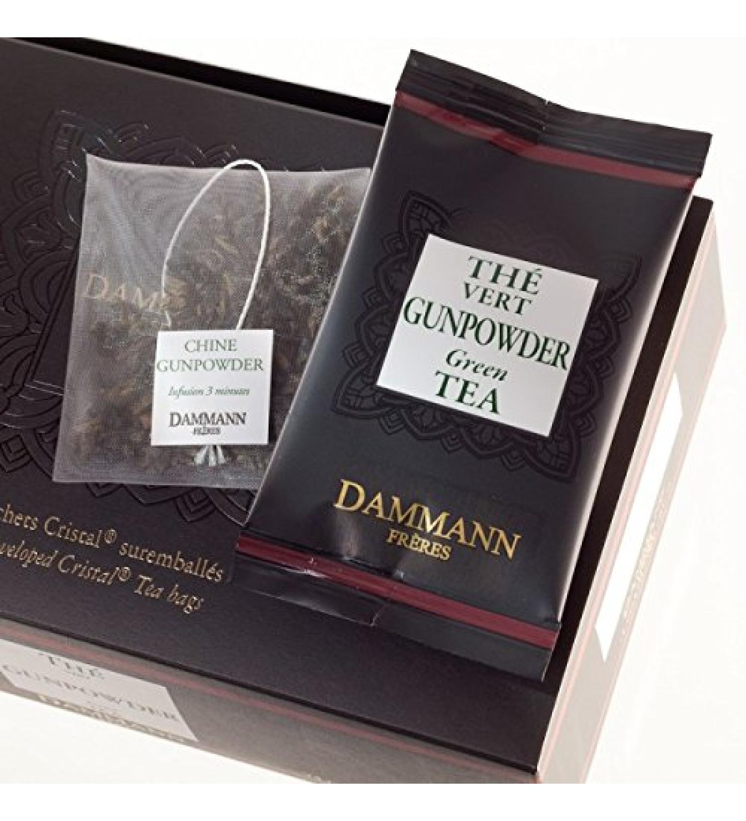 Th vert Chine Gunpowder DAMMANN FR RES 24 enveloppes Cristal France th noir teabags (Fra) - Buy Online on GoSupps.com