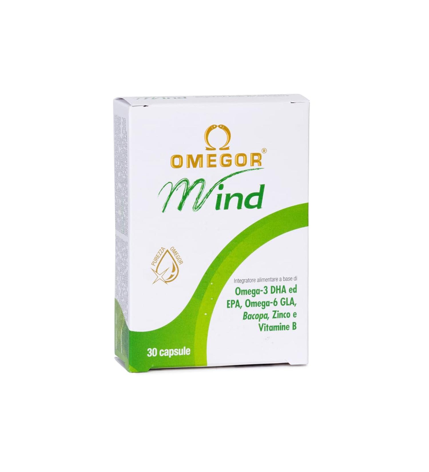 OMEGOR Mind Omega 3 Vitamin C & B12 Zinc for Your Mind Healthy Heart Borragine Skin Oil Antioxidant Property 30 Capsules - Buy Online on GoSupps.com