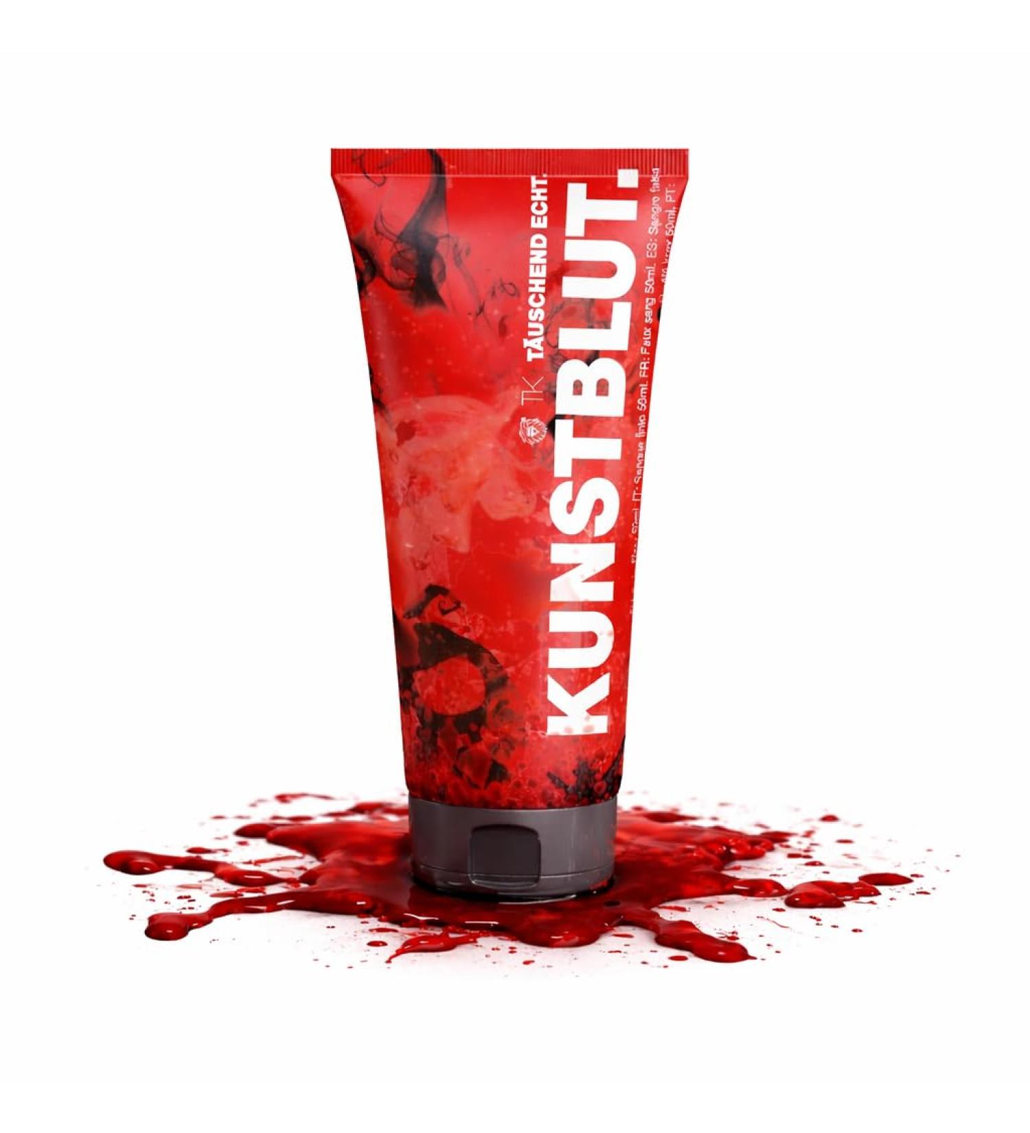  TK Gruppe Timo Klingler Fake Blood 50ml Fake Blood for Halloween Carnival Makeup and Fancy Dress - Washable and Incredibly Realistic - Buy Online on GoSupps.com