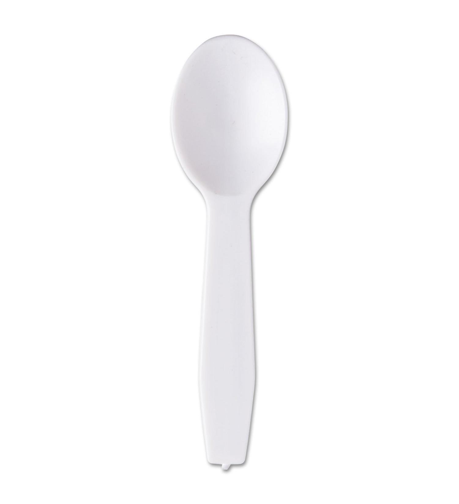 Polystyrene Taster Spoons White 3000/Carton