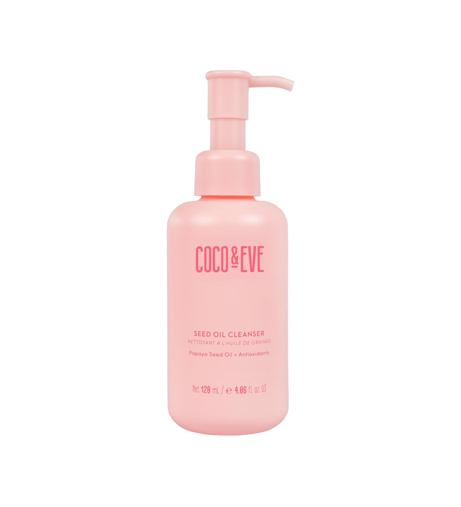 Coco & Eve Seed Oil Cleanser | Gentle Makeup Remover & Cleansing Oil for Glowy Skin | Antioxidants & Vitamin E | 4.06 fl oz - International Shipping Available - Buy Online on GoSupps.com