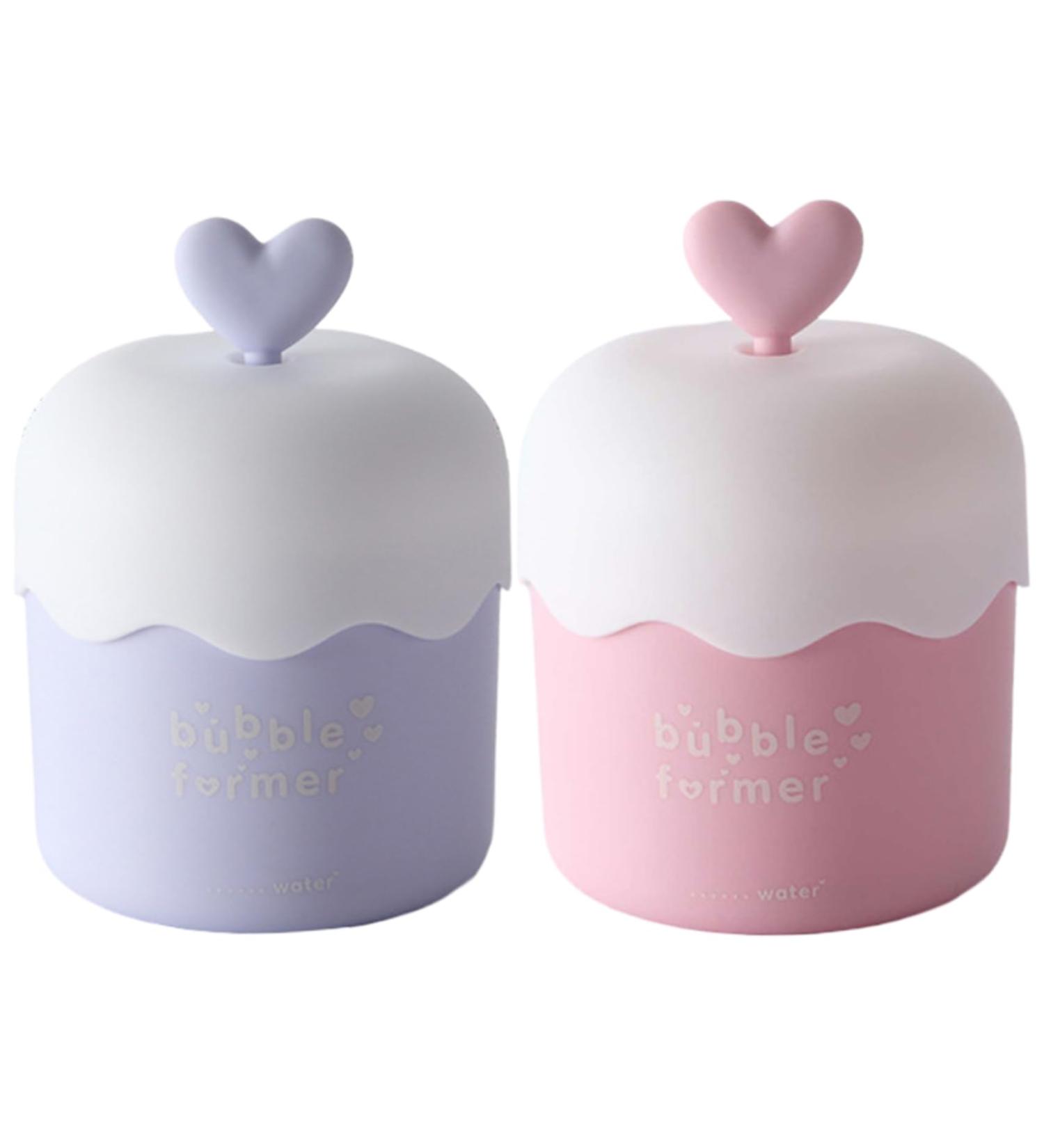 Foam Maker for Face Wash 2Pcs Heart Design Cleanser Foamer Portable Bubble Foamer Fast Foaming PP Skincare Foam Maker for Home Travel - Buy Online on GoSupps.com