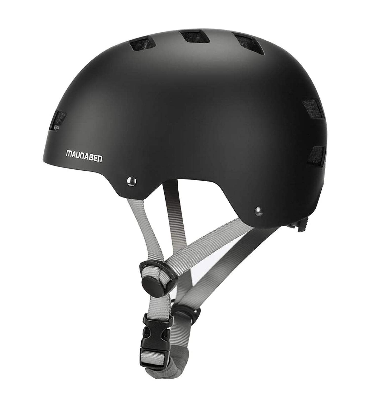 MAUNABEN Adult Youth Black Matte Medium Skateboard Helmet - Safety Certified - Buy Online on GoSupps.com