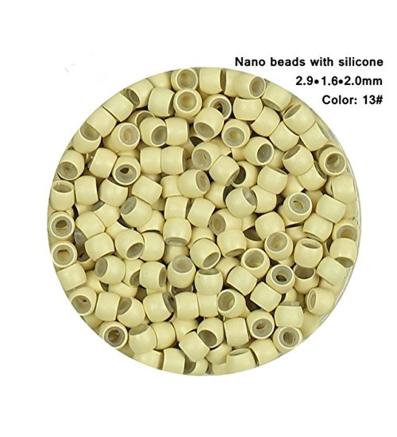 1000 Nano Rings for Hair Extensions - Copper & Silicone Coated Micro Rings - Perfect for Nano Tip Extensions - Buy Online on GoSupps.com