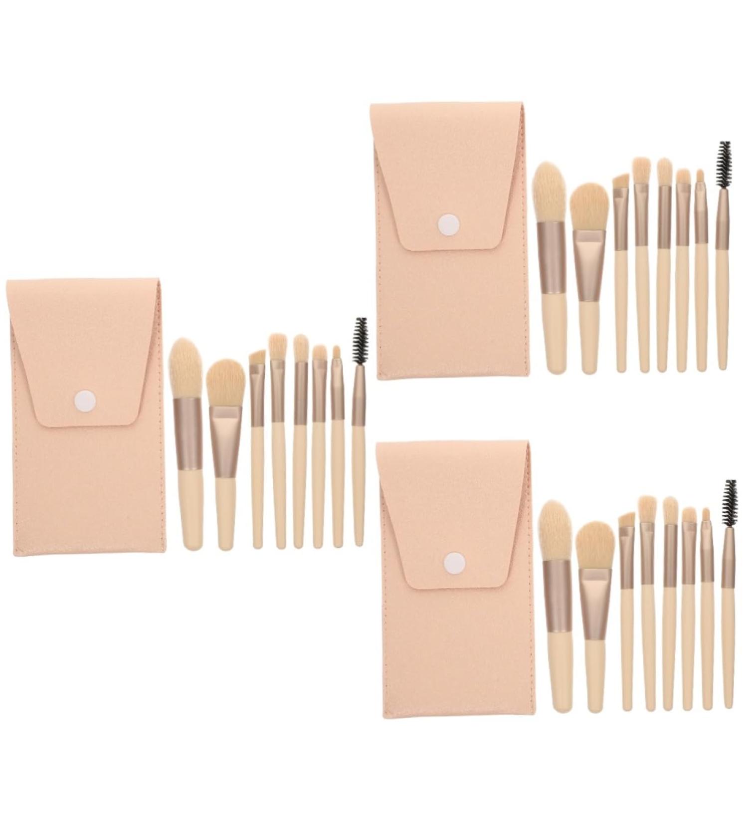 Beavorty 3 Sets Travel Makeup Brushes Foundation Brush for Makeup Women Makeup Supplies Highlights Hair Dye Kit Women s Suits Girls Eyeshadow Brush Beauty Miss Tool Pu Mini - Buy Online on GoSupps.com