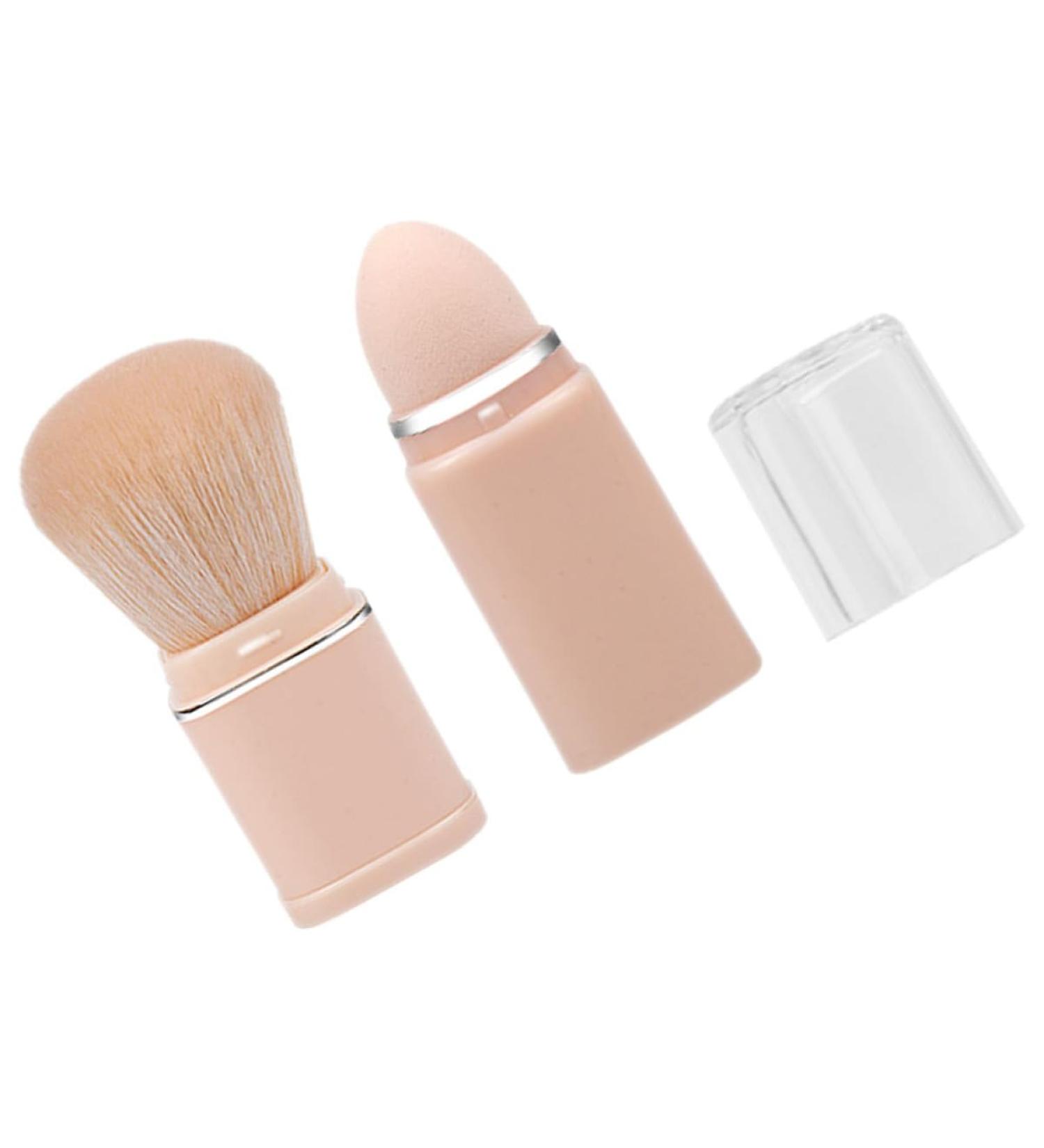 Gogogmee 2 in 1 Makeup Brush Foundation Brush Retractable Blush Brush Face Blush Makeup Brush Travel Sponge - Buy Online on GoSupps.com
