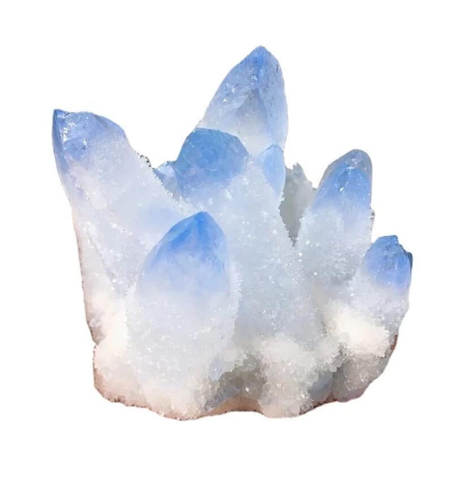 Natural Crystal Rough 500-650g Natural Blue Phantom Quartz Stone Crystal Cluster for Decoration Gift 1pc 1pc 500-650g - Buy Online on GoSupps.com