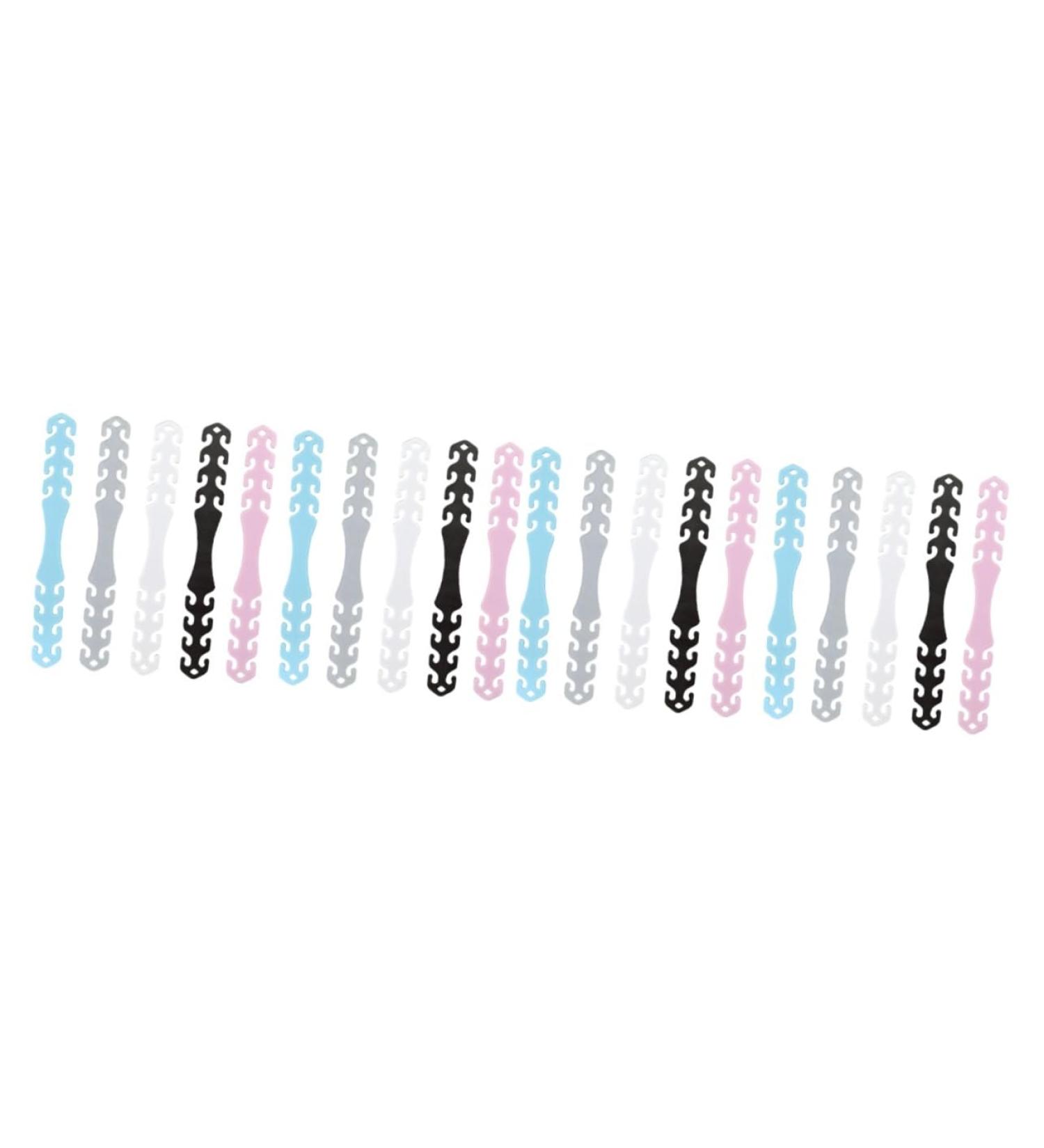 FRCOLOR 20 Pack Mask Ear Rope Buckle Clips | Anti-Strangulation Ear Hook Extensions for Comfortable Face Masks - Buy Online on GoSupps.com