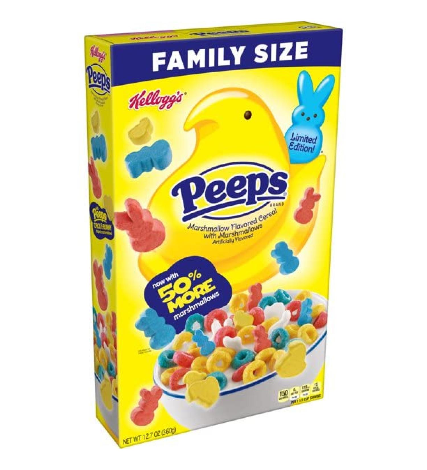Kellogg's Peeps Marshmallow Cereal Limited Edition 12.7oz (2 Pack) - Buy Online Now! - Buy Online on GoSupps.com