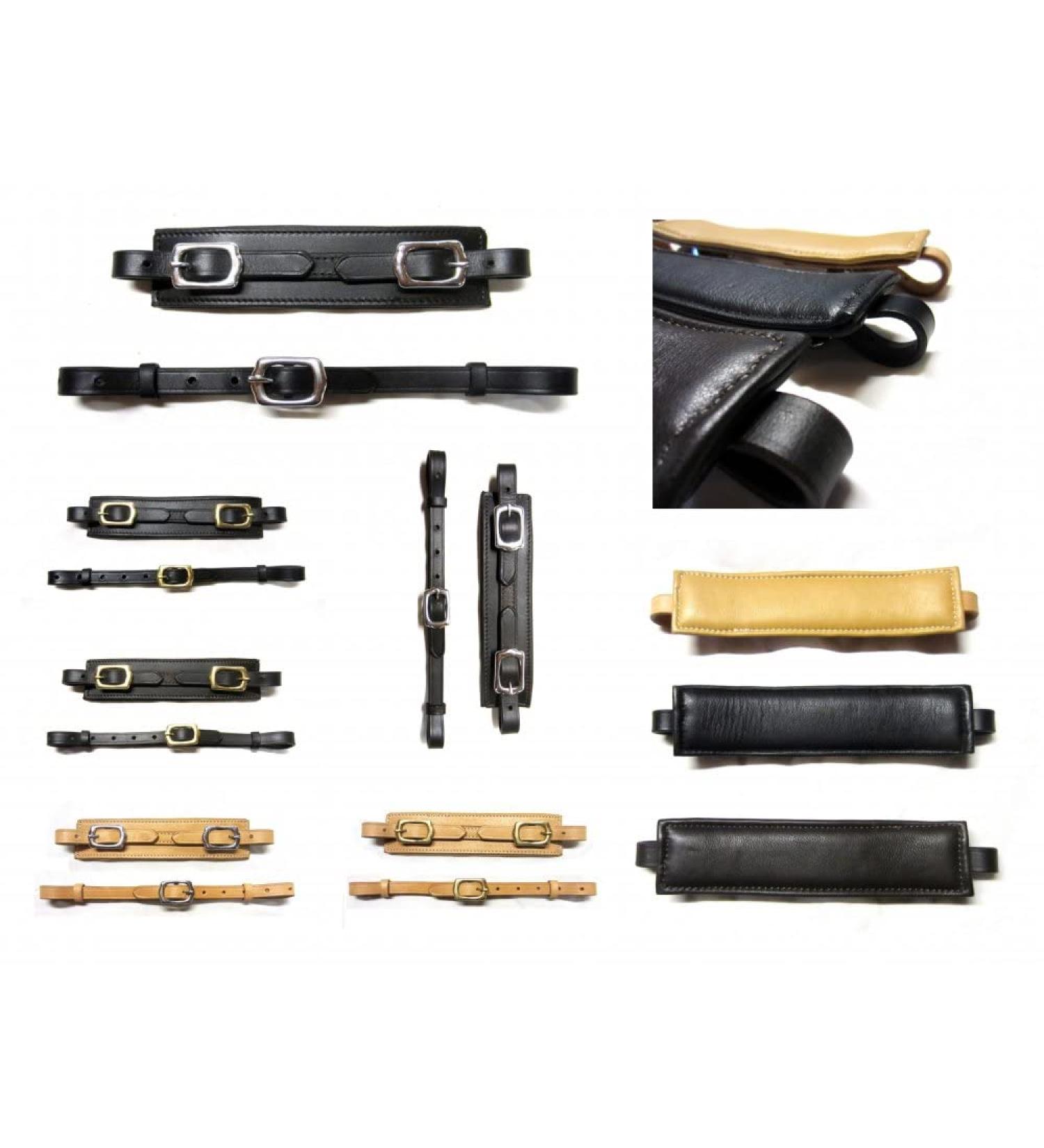 Buy PS Horse Articles Noseband Set - Padded Soft Leather with Chin Strap - Brown & Silver Fittings for Enhanced Comfort and Style - Buy Online on GoSupps.com