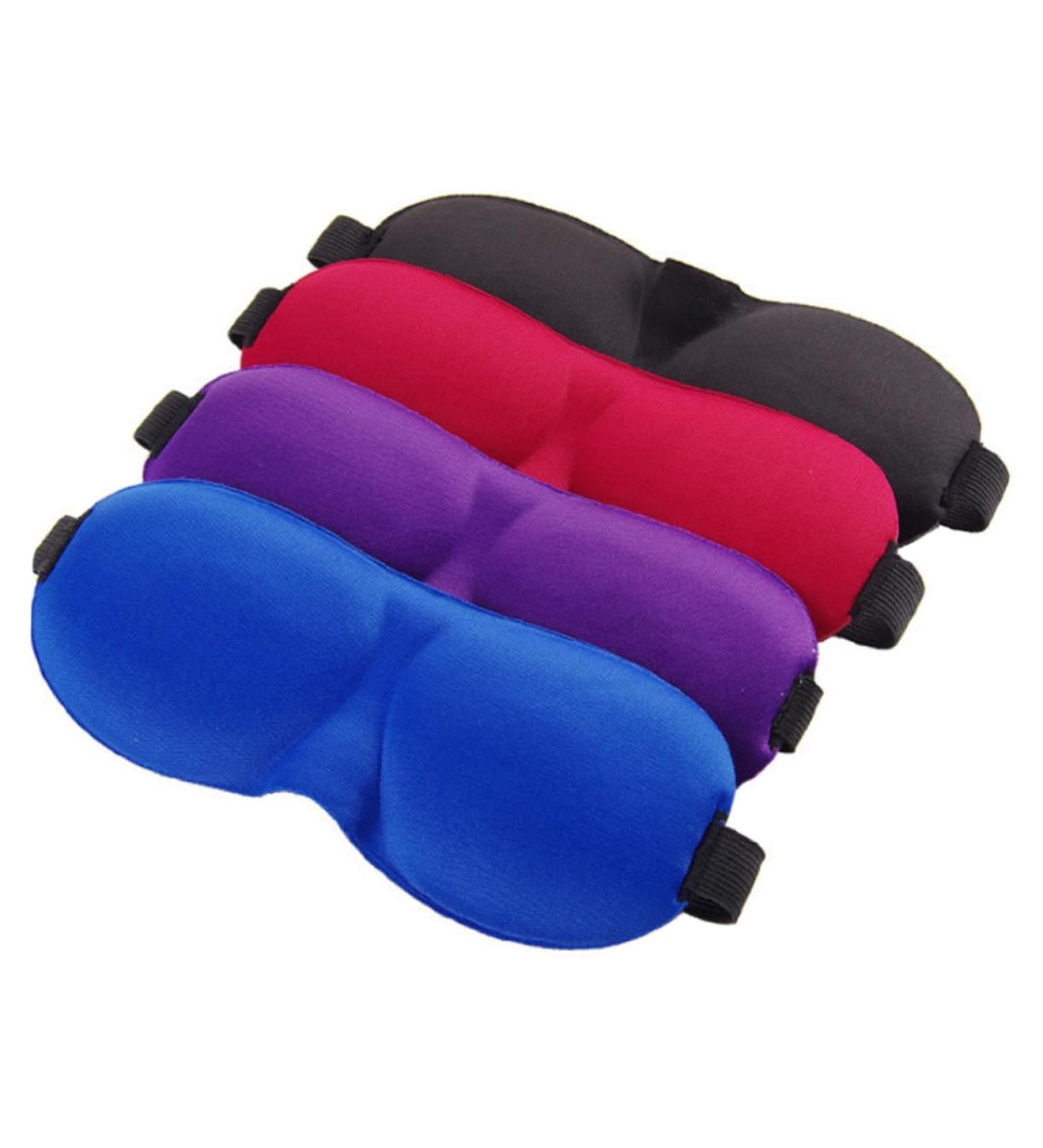 Healvian 4pcs Blackout Sleep Mask - Night Eye Blindfold for Deep Sleep - Soft Sponge Eye Patches - Three-Dimensional Design for Comfort - Ideal for Travel & Children - Buy Online on GoSupps.com
