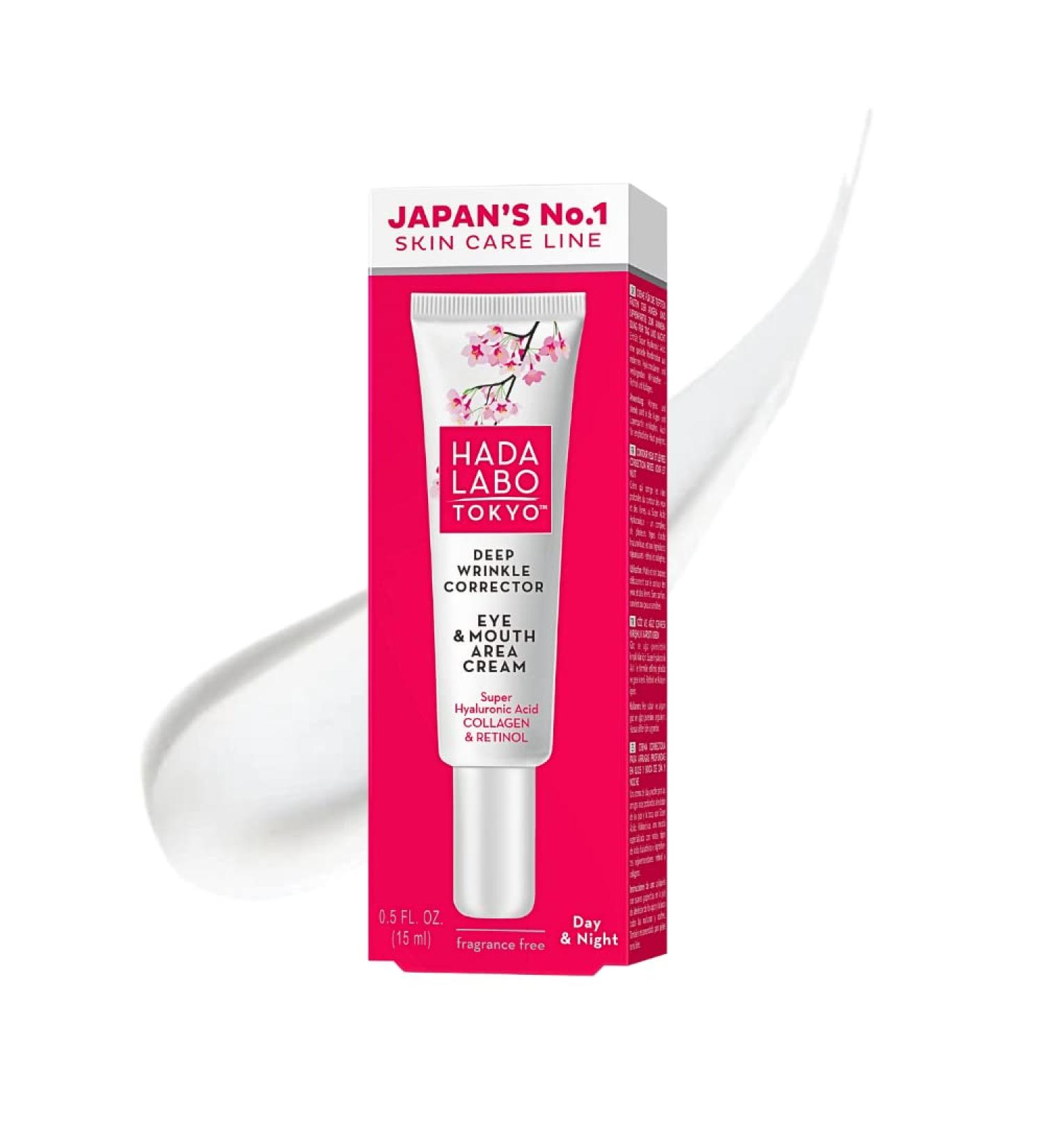 Hada Labo Tokyo Red Eye Cream 15ml - Anti-Wrinkle & Dark Circle Treatment - Retinol Formula for Day & Night Use - Reduces Puffiness & Bags - Buy Online on GoSupps.com