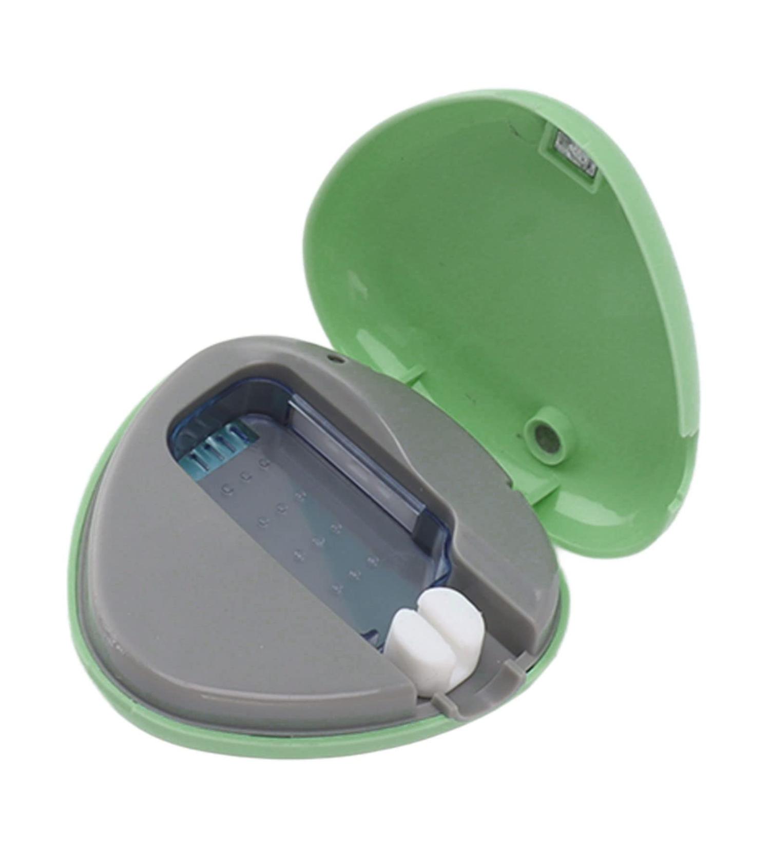 Toothbrush Sanitizer Cover Toothbrush Sanitizer Case Long Service Time Efficient Cleaning Light Weight for Traveling Home Office (Green) - Buy Online on GoSupps.com