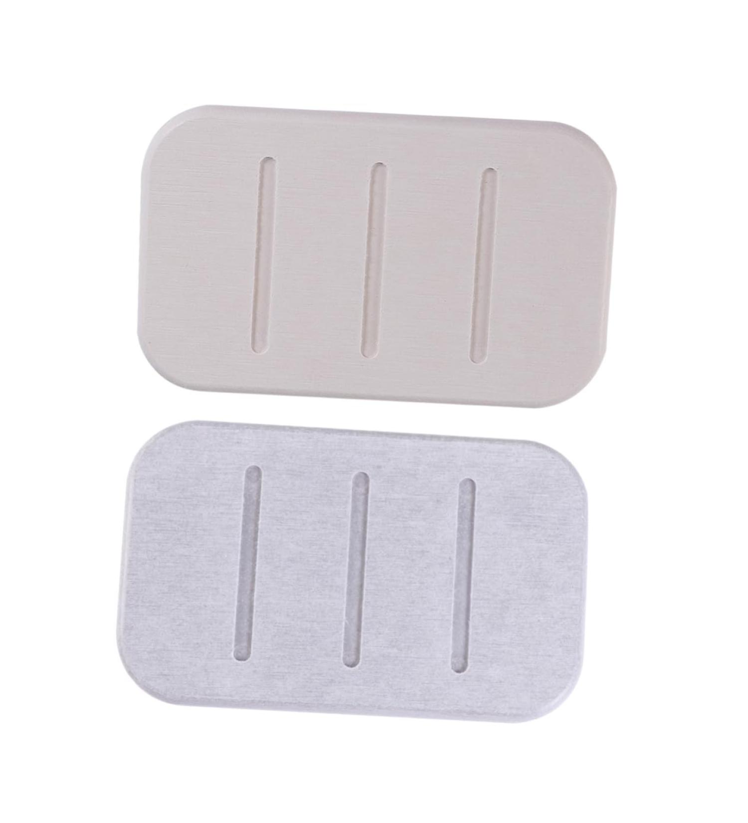 OUNONA Soaps 2pcs Home Things Housewares Home Stuff Diatomite Soap Pad Skid Resistance Soap Pad Safe Soap Dish for Soap Container Soap Holder Absorb Water Japan White Soapdish - Buy Online on GoSupps.com