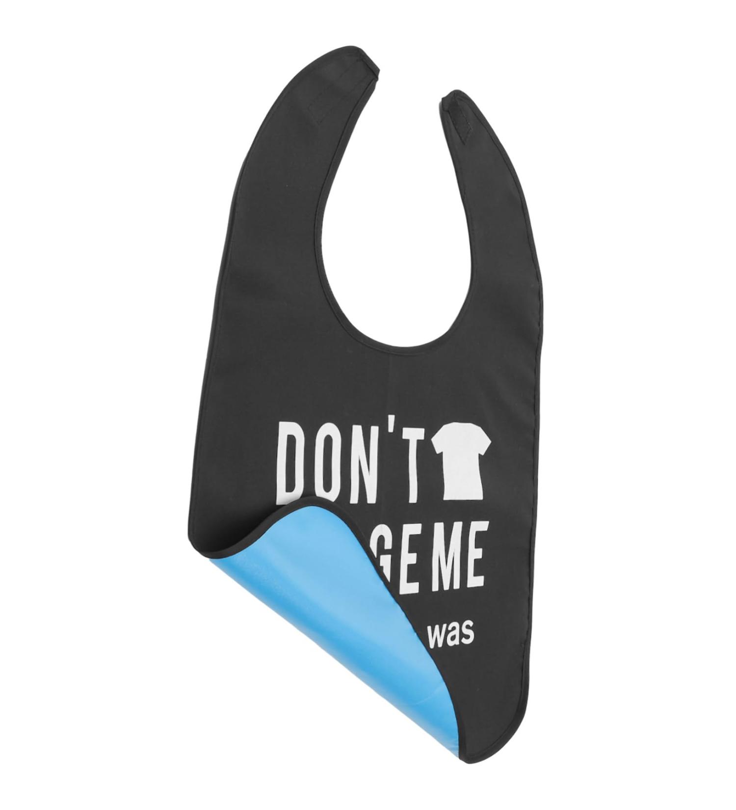 Elderly Bib Accessories for Men Adult Bibs for Men Custom Adult Bibs Crumb Catcher Bibs Reusable Adult1123 (Color : Black3 Size : 58X45CM) 58X45CM Black3 - Buy Online on GoSupps.com